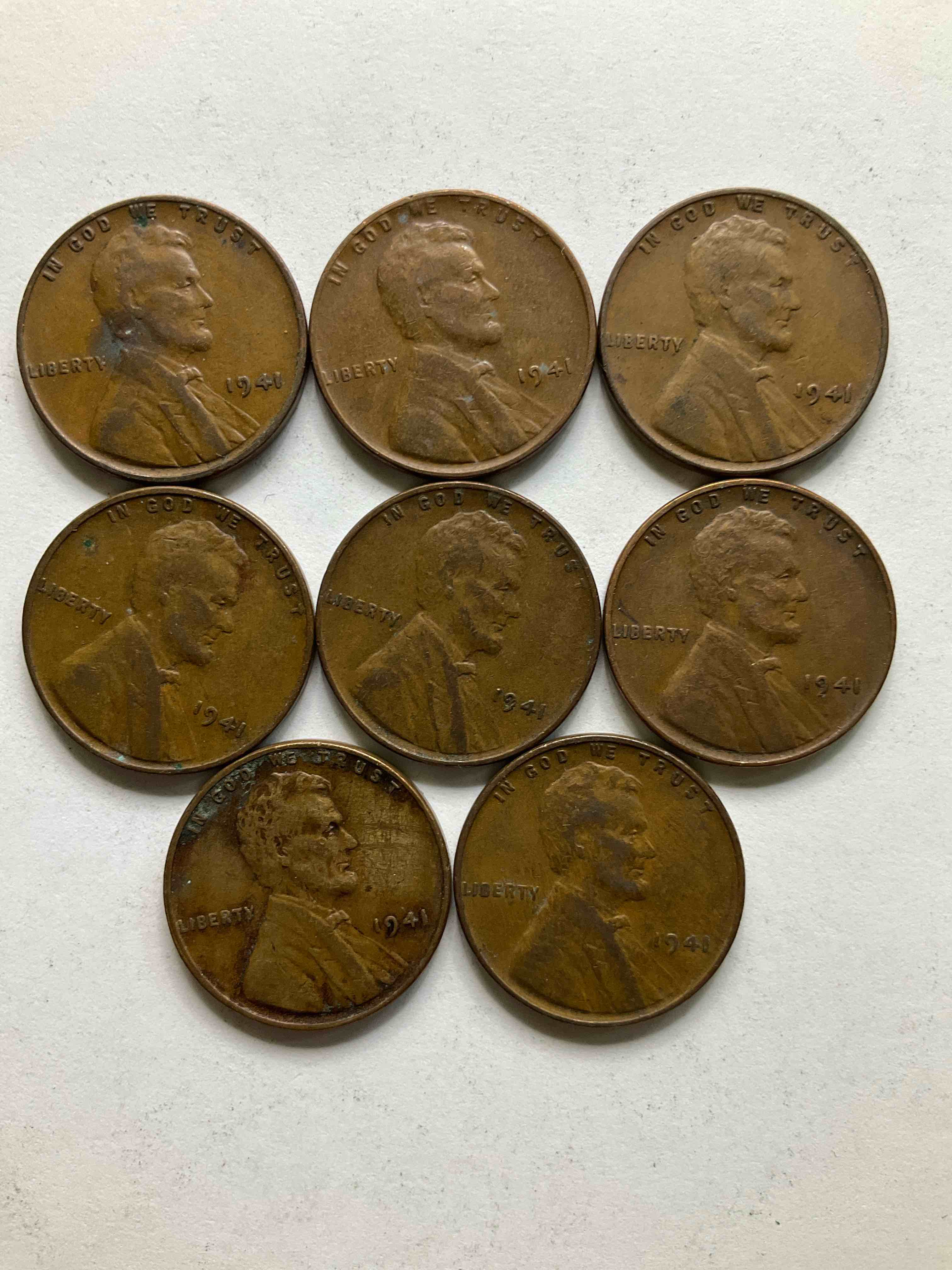 1941 WWII History! Check Out These Incredible Lincoln Pennies From The Year That Will Live In Infamy...1941 When On Dec 7 Pearl Harbor Was Bombed & America Entered World War 2! Nearly Impossible To Collect & Incredible Pieces Of History!
