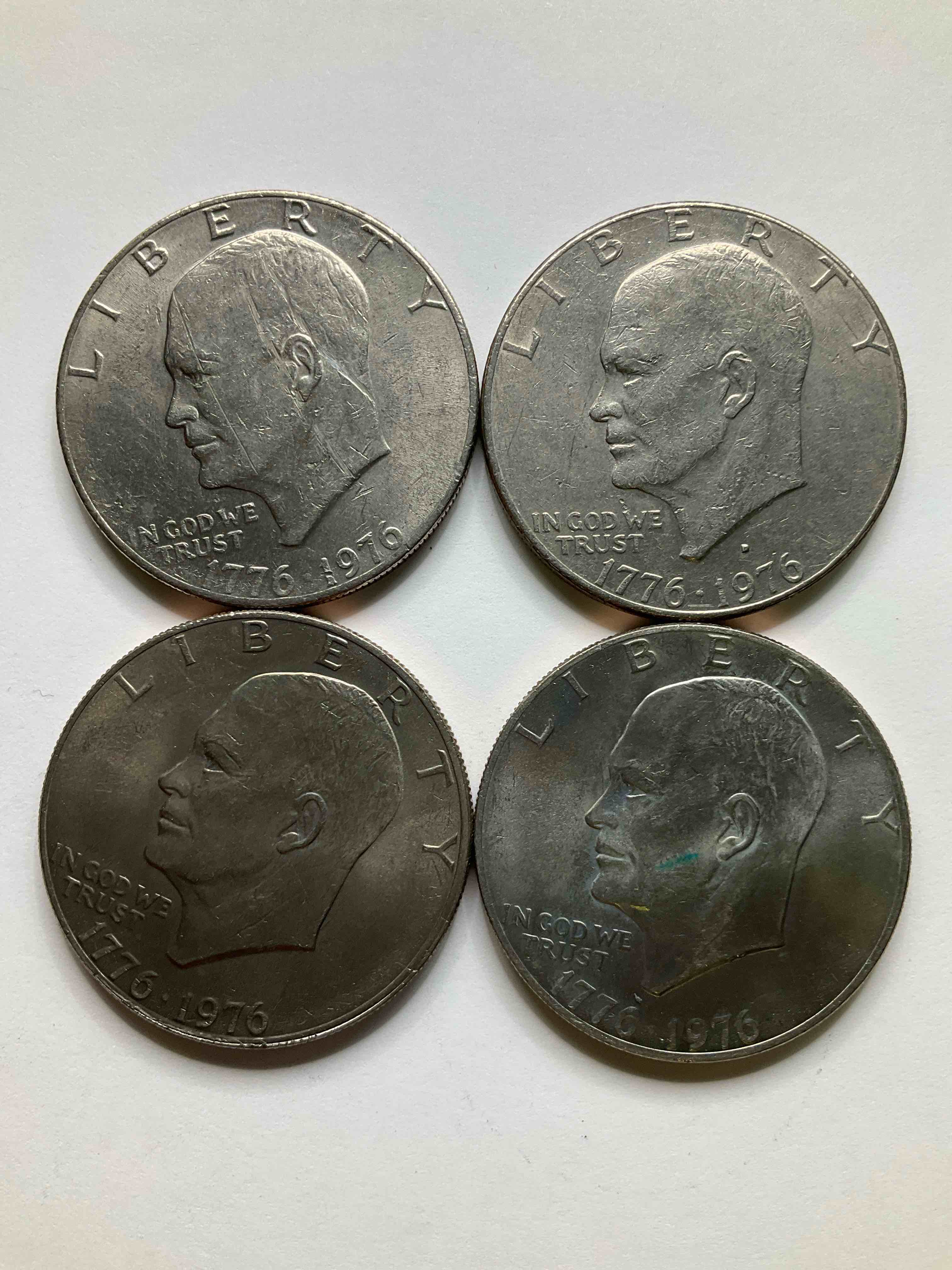 1976 Bicentennial Bliss! In 1976 The U.S. Mint Produced Coins Celebrating The 200 Year Anniversary Of America. Up For Auction Are Awesome Examples Of Eisenhower Dollar Coins Produced For This... The Infamous IKE Dollar & 200 Year Anniversary Edition! Highly Desirable For Collectors! Own Pieces Of History & Get Ready For America's 250 Year Anniversary Coming Soon!