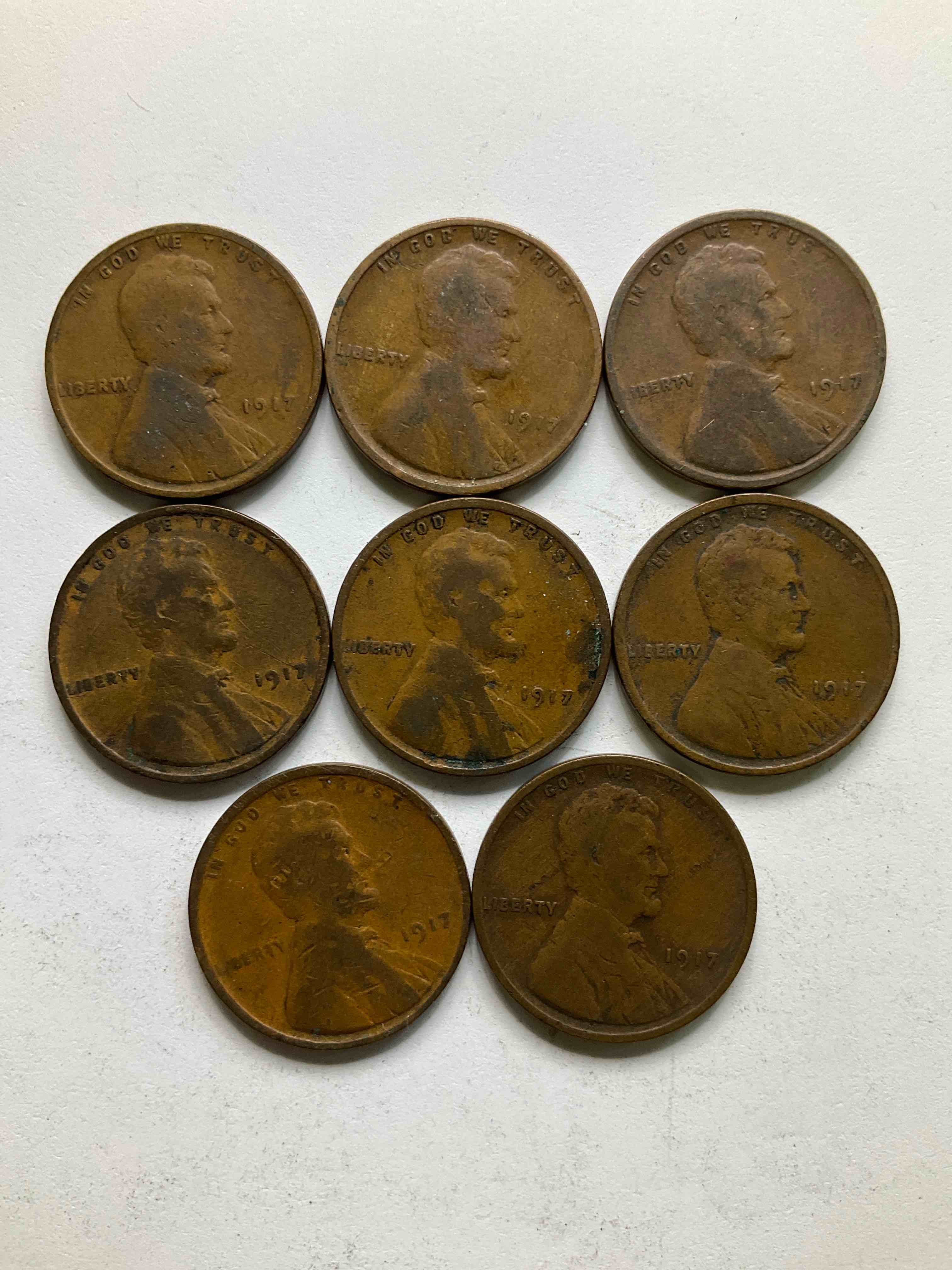1917 World War One Pennies! 1917 Is A Year The World Would Never Forget, As It Was The Year World War One Ended. These Awesome 1917 Wheat Pennies Are True Pieces Of History And Very Hard To Find & Collect! Own Incredible Pieces Of Rare History!