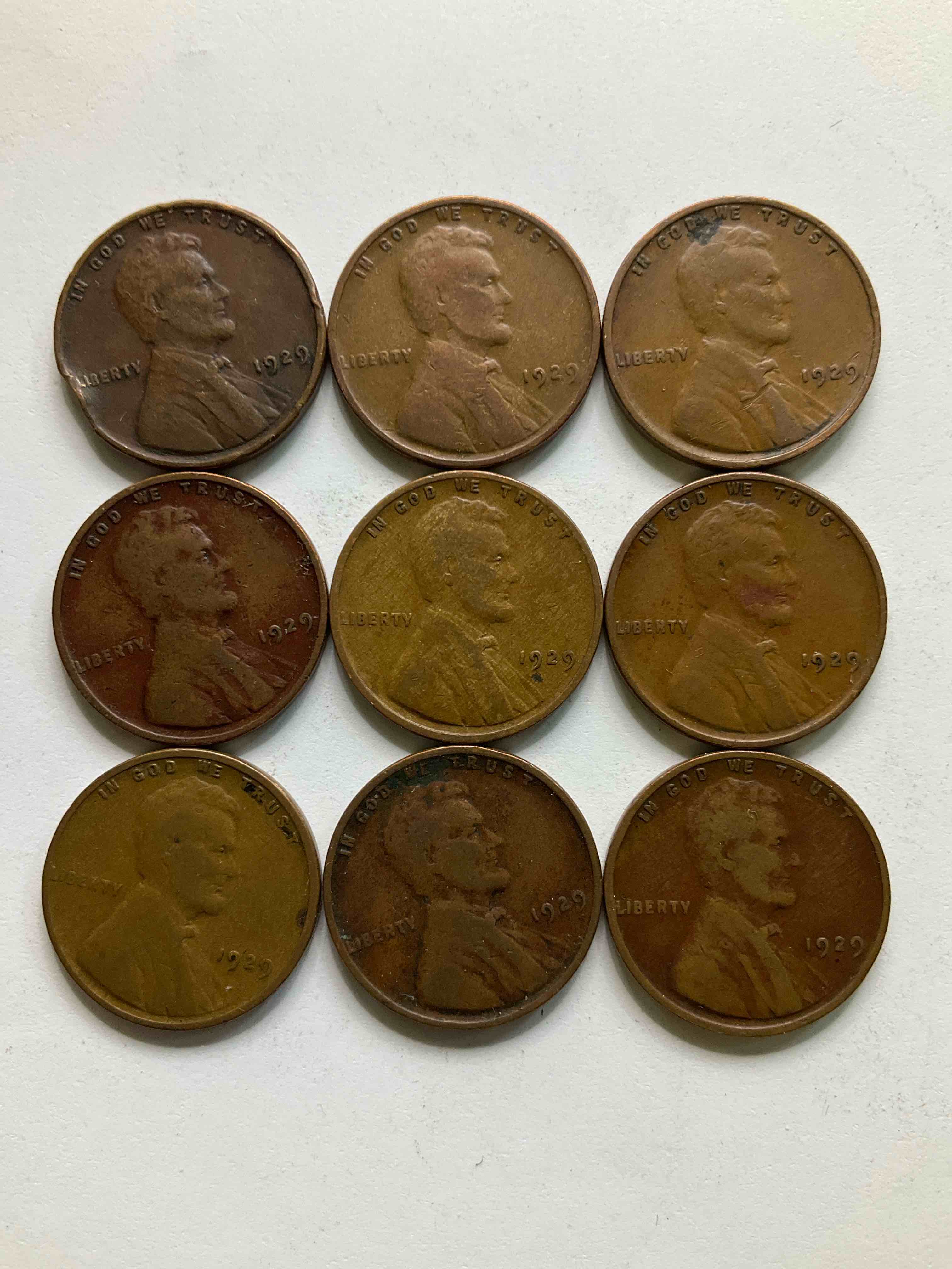 1929, The Year Of Infamy! Here Are RARE Pennies From 1929, The Year The Stock Market Crashed That Ended The Roaring Twenties & Entered America Into The Great Depression. These Gorgeous Pennies Are In Great, Circulated Condition For Their Age & Have Visible Dates. Own A Piece Of History From A Year That Will Live In Infamy!