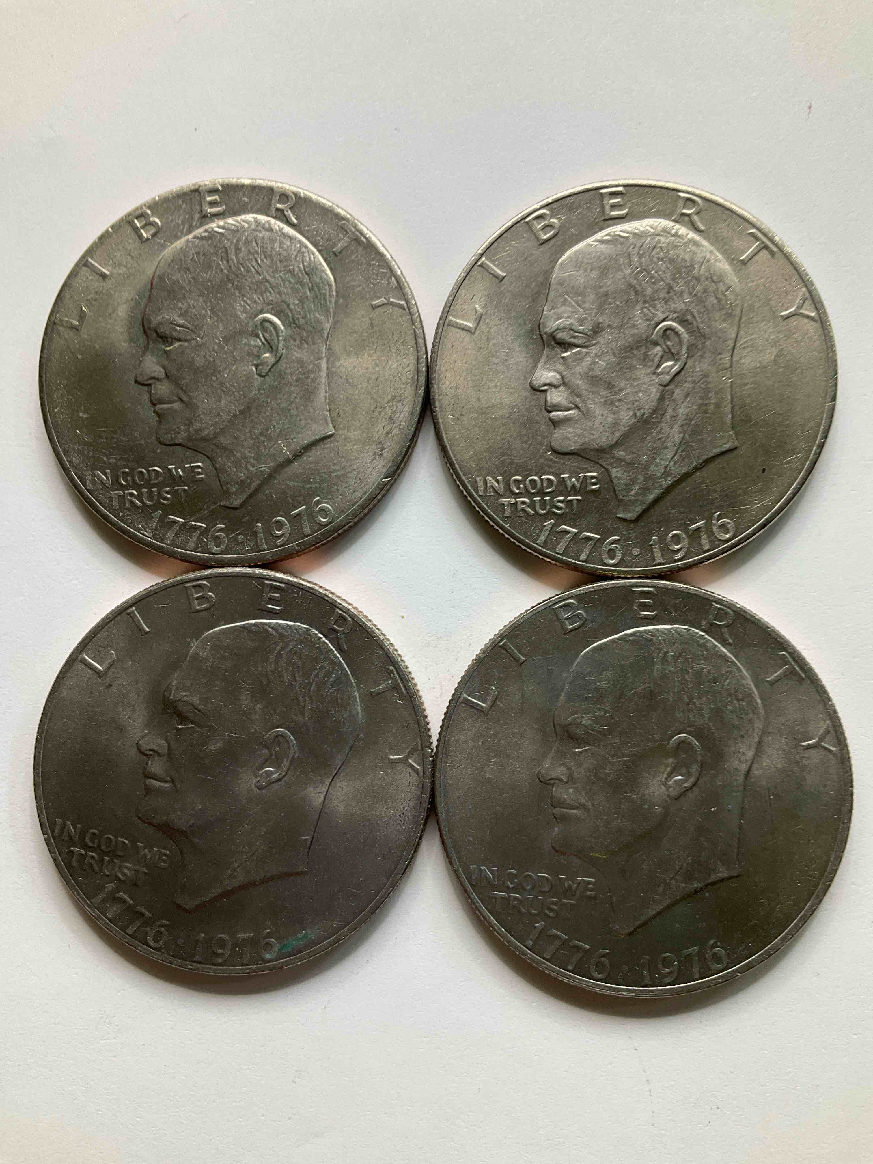 1976 Bicentennial Bliss! In 1976 The U.S. Mint Produced Coins Celebrating The 200 Year Anniversary Of America. Up For Auction Are Awesome Examples Of Eisenhower Dollar Coins Produced For This... The Infamous IKE Dollar & 200 Year Anniversary Edition! Highly Desirable For Collectors! Own Pieces Of History & Get Ready For America's 250 Year Anniversary Coming Soon!