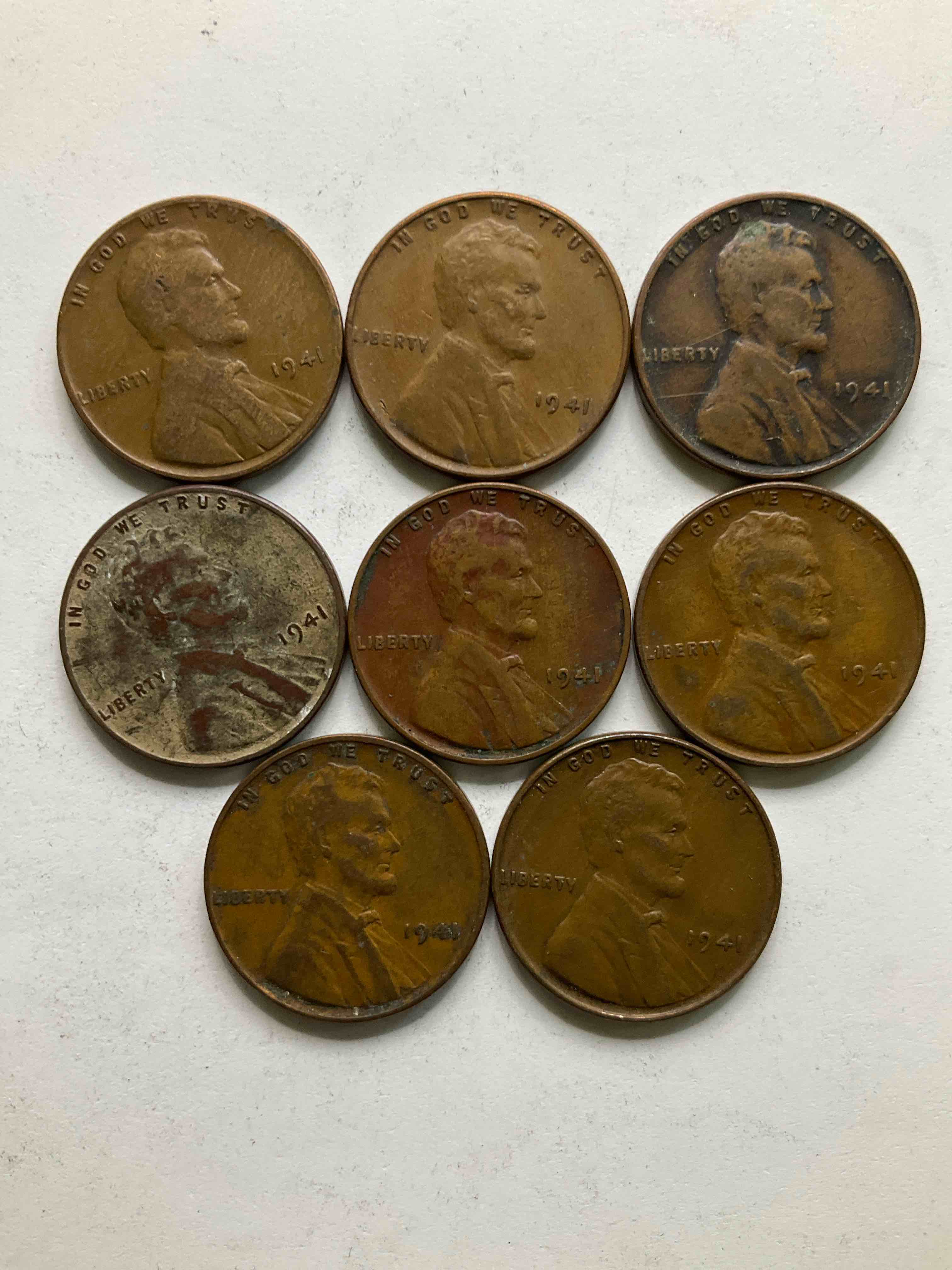 1941 WWII History! Check Out These Incredible Lincoln Pennies From The Year That Will Live In Infamy...1941 When On Dec 7 Pearl Harbor Was Bombed & America Entered World War 2! Nearly Impossible To Collect & Incredible Pieces Of History!