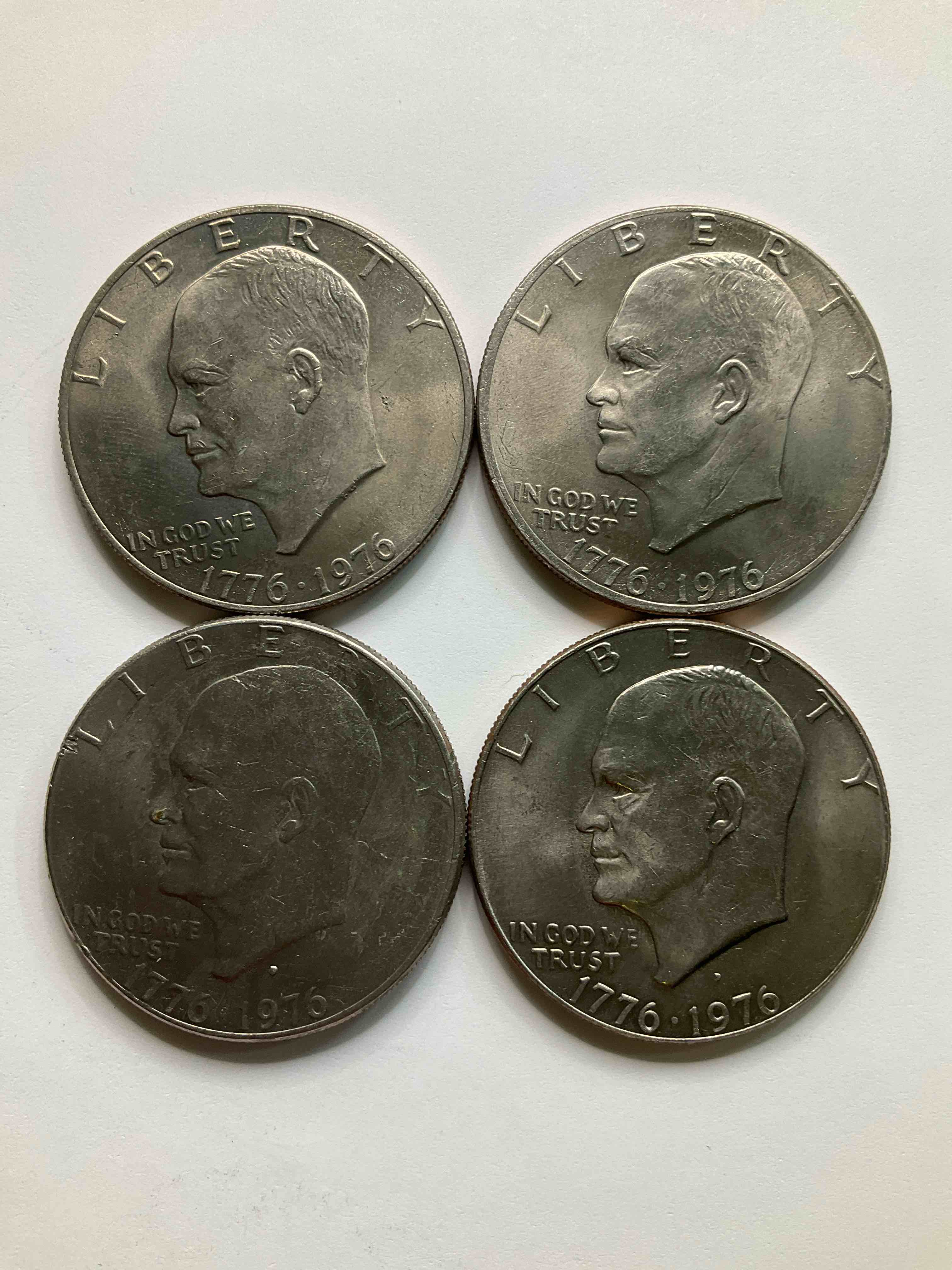 1976 Bicentennial Bliss! In 1976 The U.S. Mint Produced Coins Celebrating The 200 Year Anniversary Of America. Up For Auction Are Awesome Examples Of Eisenhower Dollar Coins Produced For This... The Infamous IKE Dollar & 200 Year Anniversary Edition! Highly Desirable For Collectors! Own Pieces Of History & Get Ready For America's 250 Year Anniversary Coming Soon!
