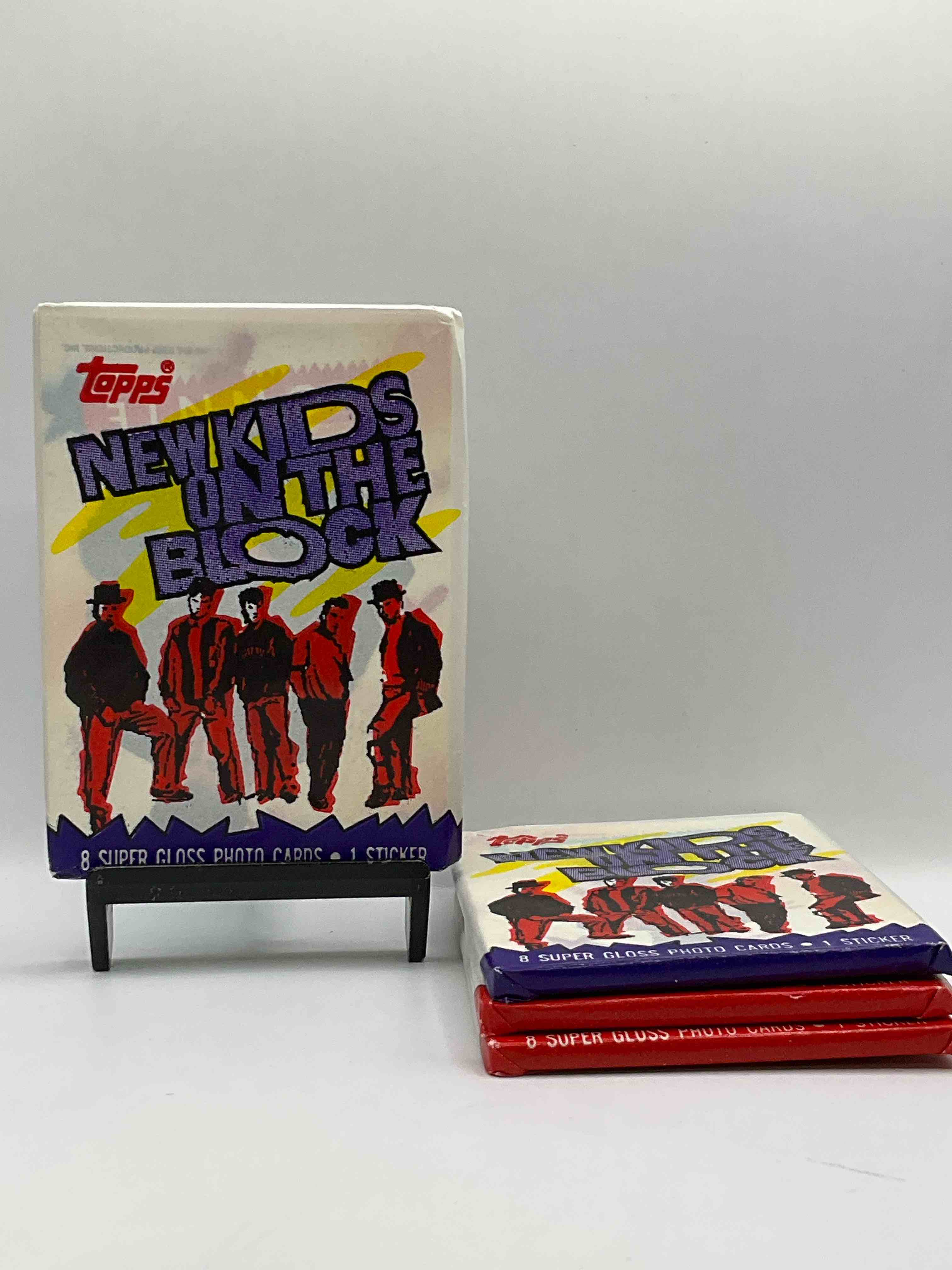 1989 New Kids On The Block! Ultra Rare 1989 New Kids Collector Card Sealed Wax Packs, Direct From Original Retail Case! Re-live the Late 80's With These Original Boy Band Cards! Serious Collector Items That have "The Right Stuff!"