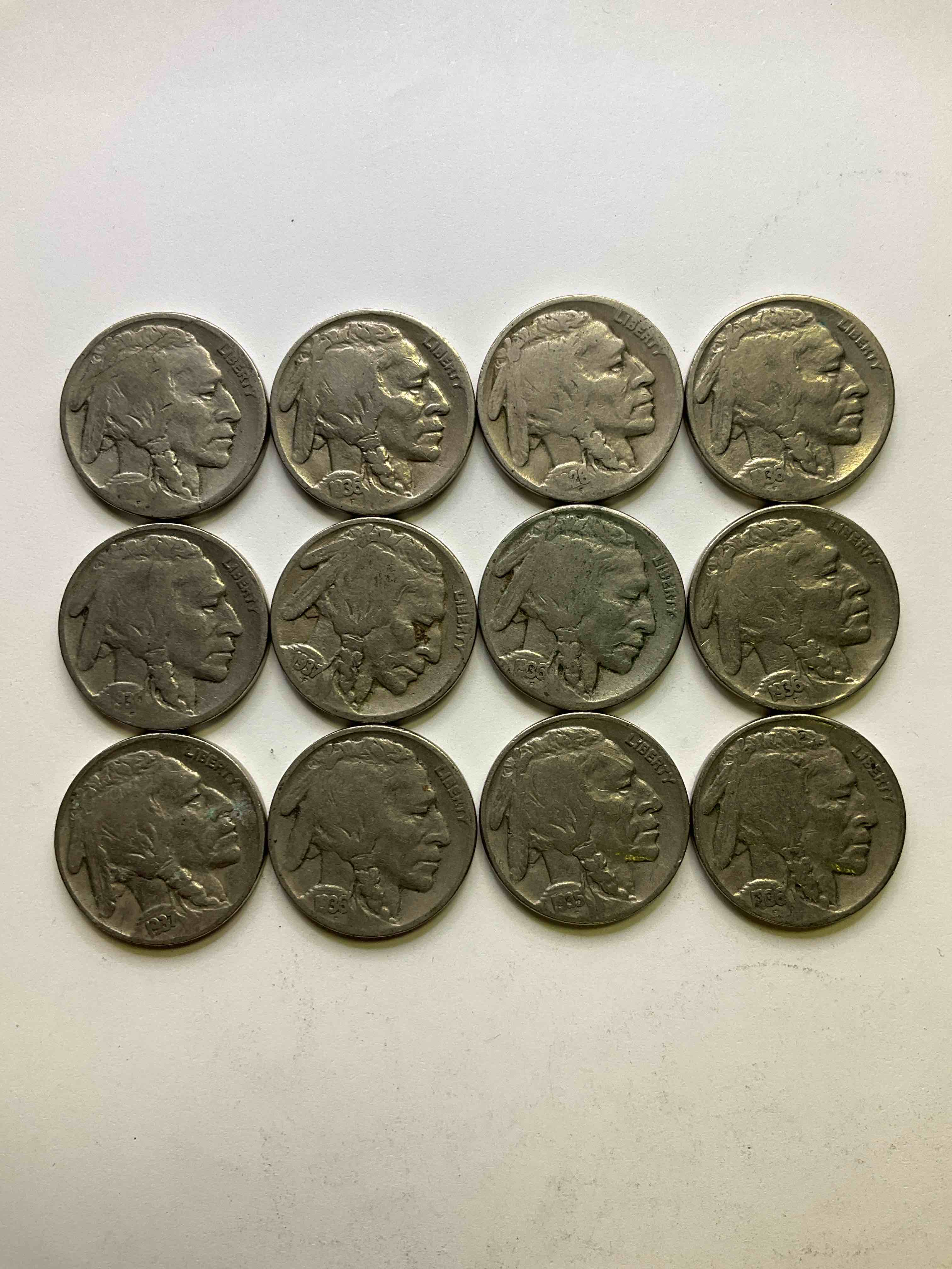 Historic Buffalo Nickels! Indian Head Buffalo Nickels Were Minted From 1913 To 1938 & Have Become A Favorite For Coin Collectors Around The World! Own Pieces Of American History With These Cool Indian Head Buffalo Nickels In Circulated Condition, Most With Visible Dates Which Is Very Rare For Buffalo Nickels!