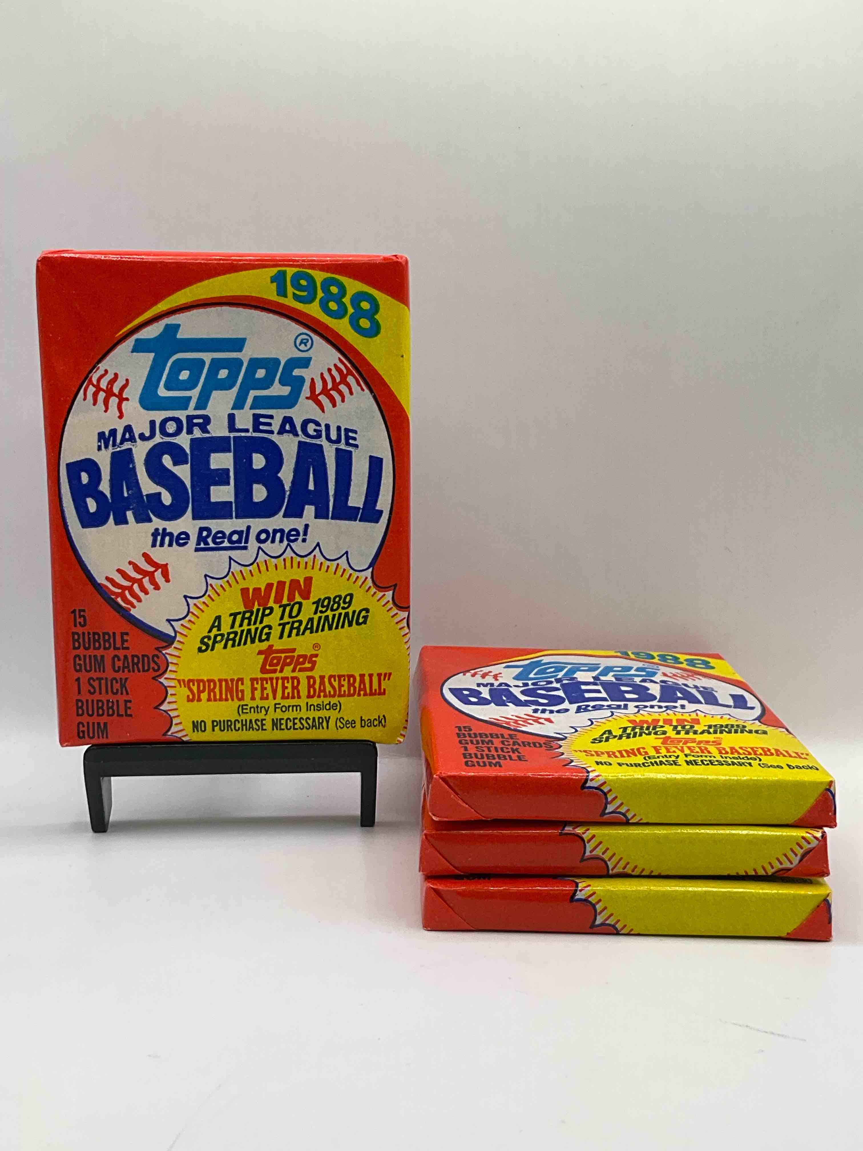 80’s Baseball Fan’s Rejoice! 1988 Topps Baseball Unopened Wax Packs Full Of Collectible Trading Cards! Search For Valuable Don Mattingly “World Of Baseball” & Nolan Ryan Cards Worth Hundreds In Perfect Condition! 