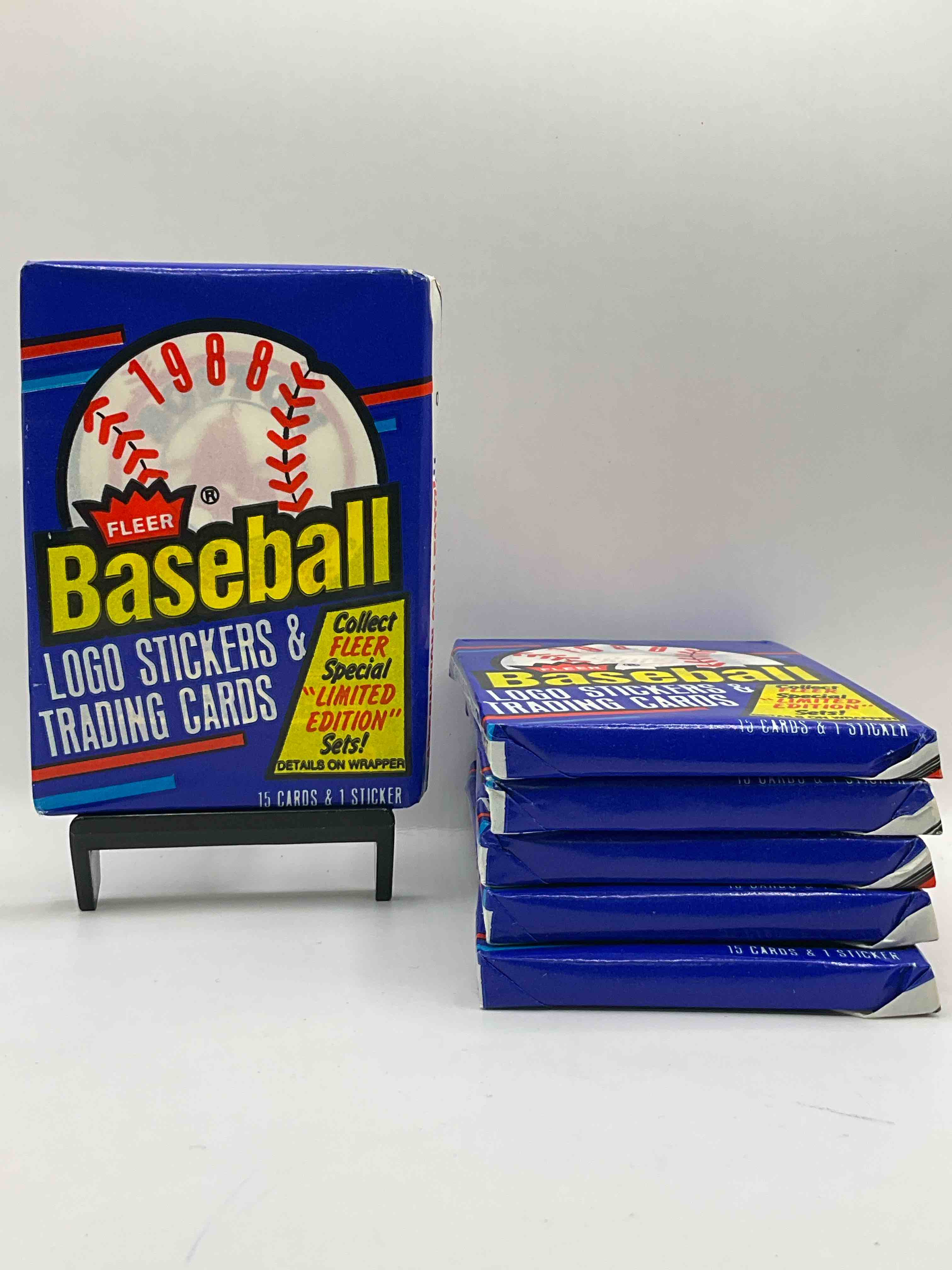 80’s Vintage! 1988 Fleer Baseball Unopened  Packs! Direct From Original Box! Search For Valuable Don Mattingly & Nolan Ryan Cards!