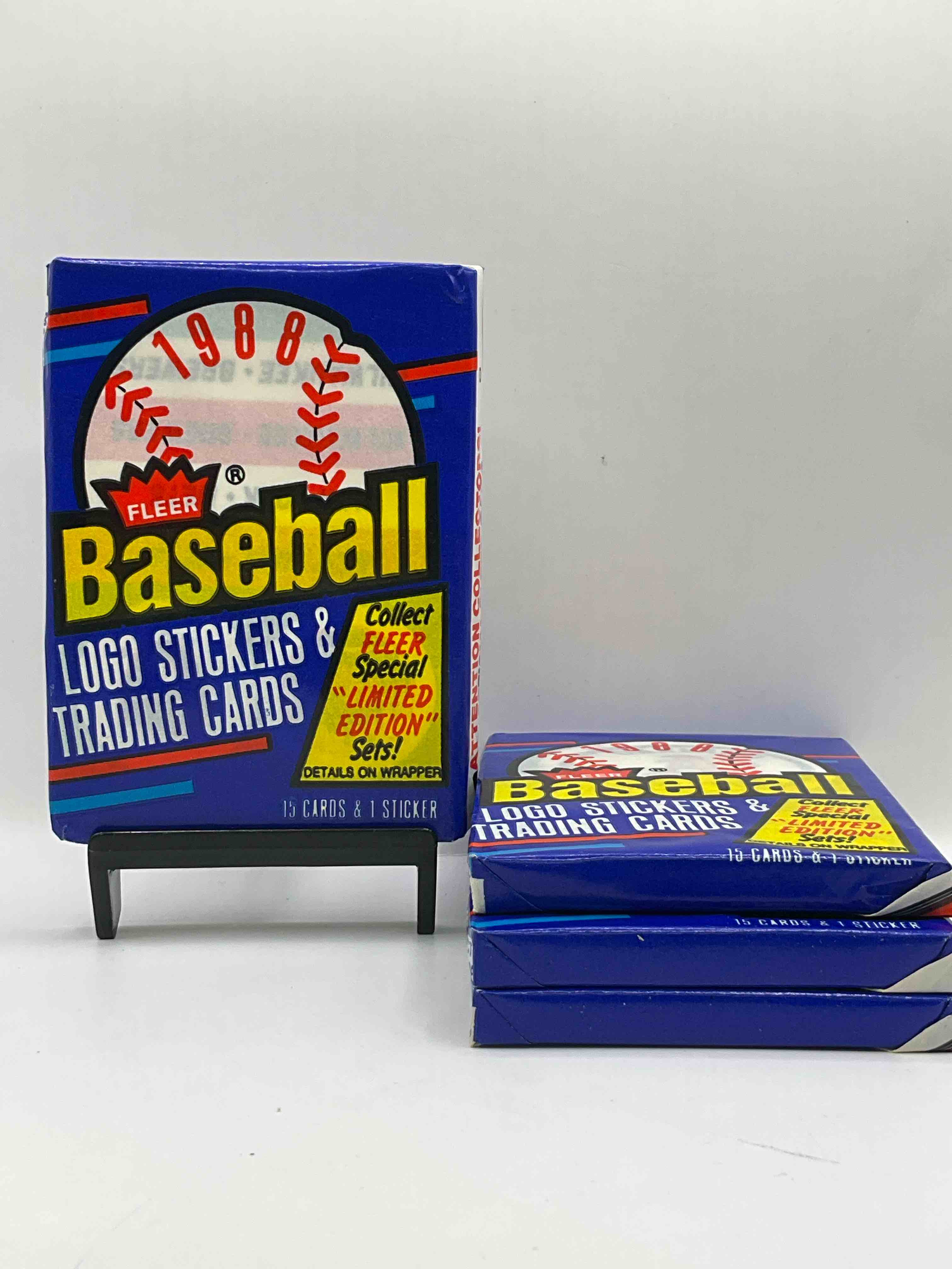 80’s Vintage! 1988 Fleer Baseball Unopened  Packs! Direct From Original Box! Search For Valuable Don Mattingly & Nolan Ryan Cards!