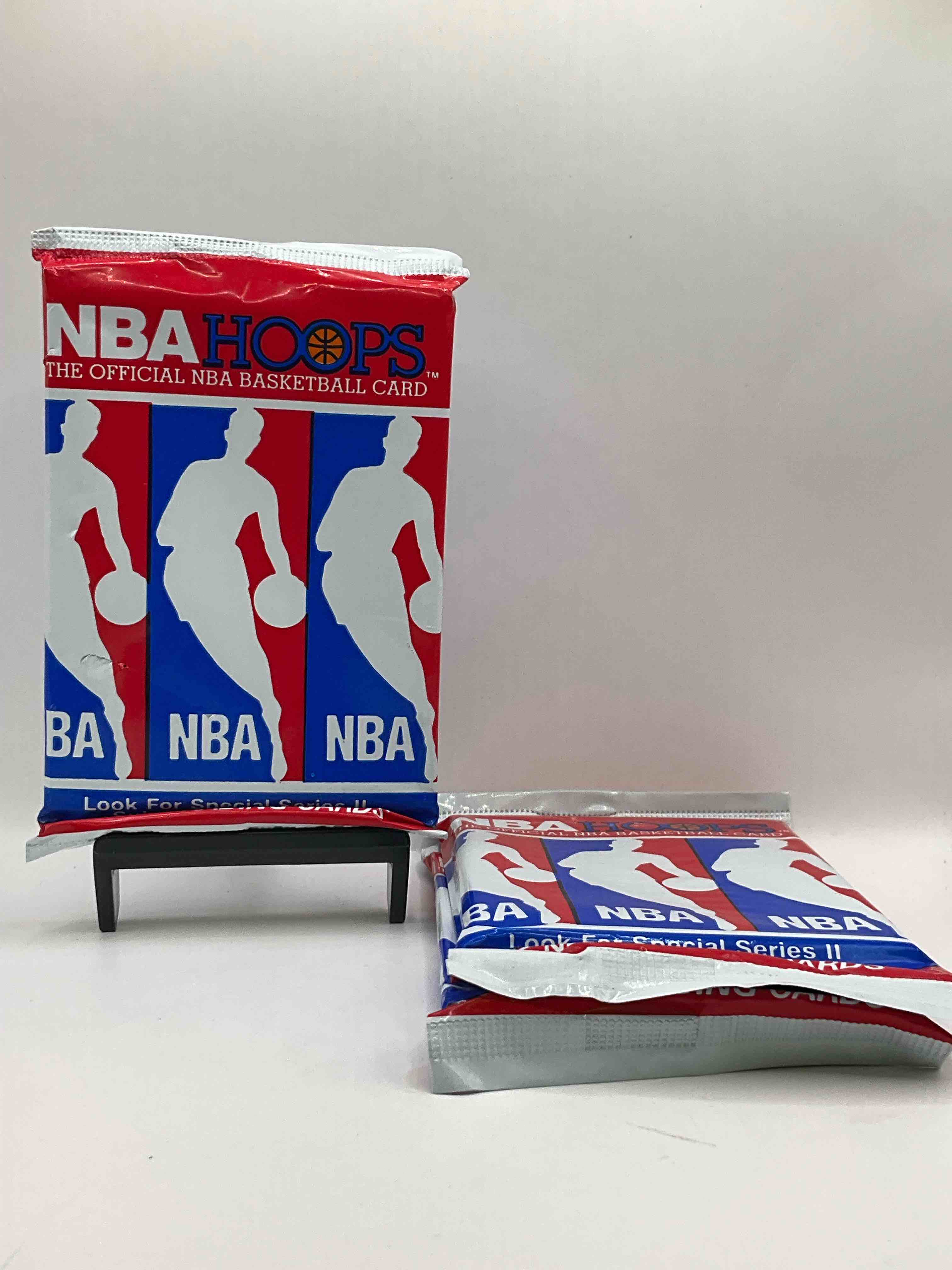 Michael Jordan?! Wow, Vintage 1990/91 NBA Hoops RARE Red Series Two Sealed Sports Card & Collectible Pack, Direct From Original Factory Sealed Retail Case! Series 2 Extremely Hard To Find & Includes Sought After Subsets! Look For Many Valuable Cards Such As Michael Jordan #65 (PSA 10 Value $225) & So Much More!