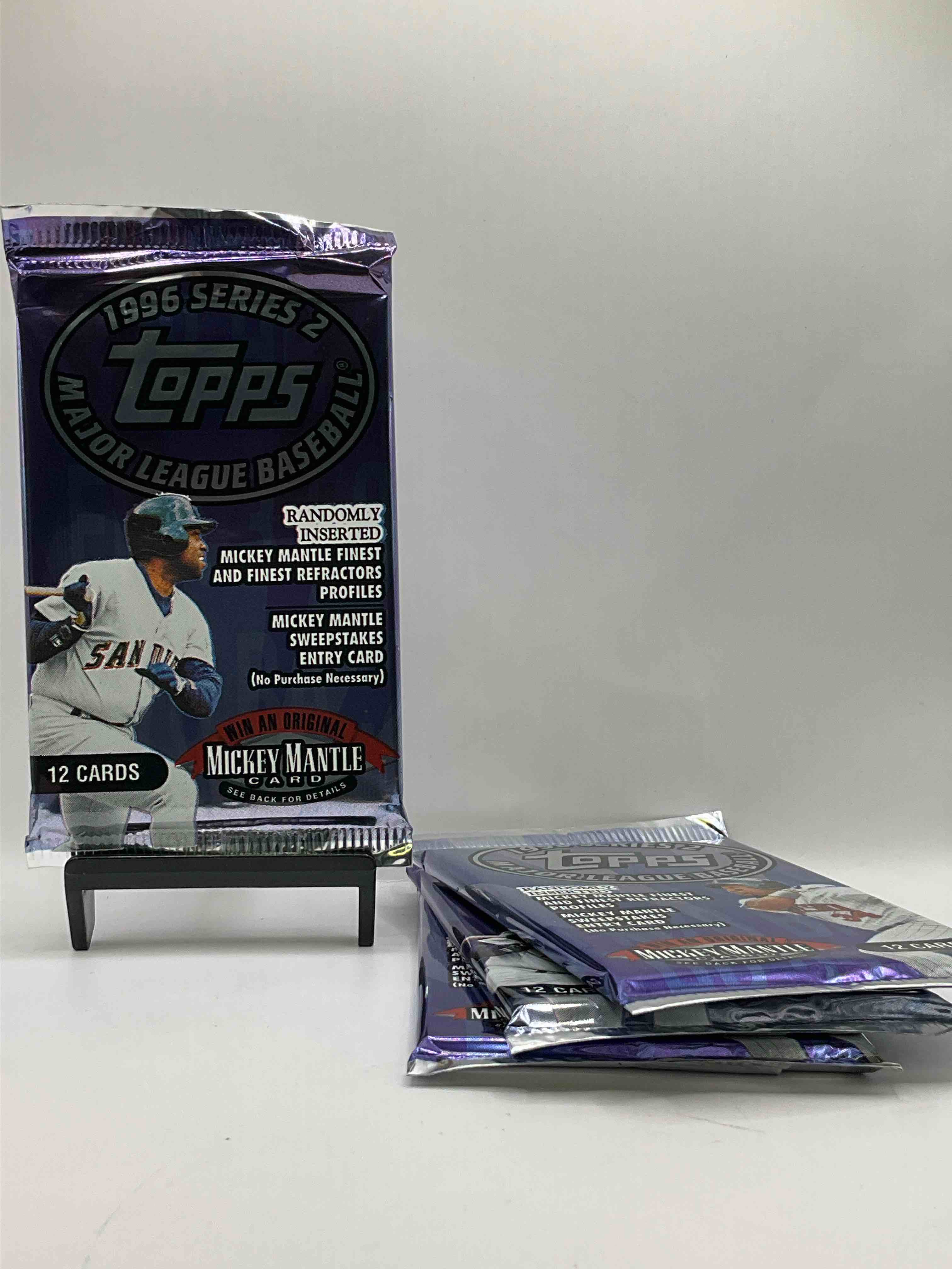 Randomly Inserted INSANE Mickey Mantle Finest Refractor Cards! No Way! 1996 Topps Series II Baseball Unopened Packs, Straight From Box! Search For Some Crazy Cards Like Chipper Jones MLB Second Year Card, Derek Jeter, Ken Griffey Jr & So Much More! 90’s Baseball Fans Rejoice! 