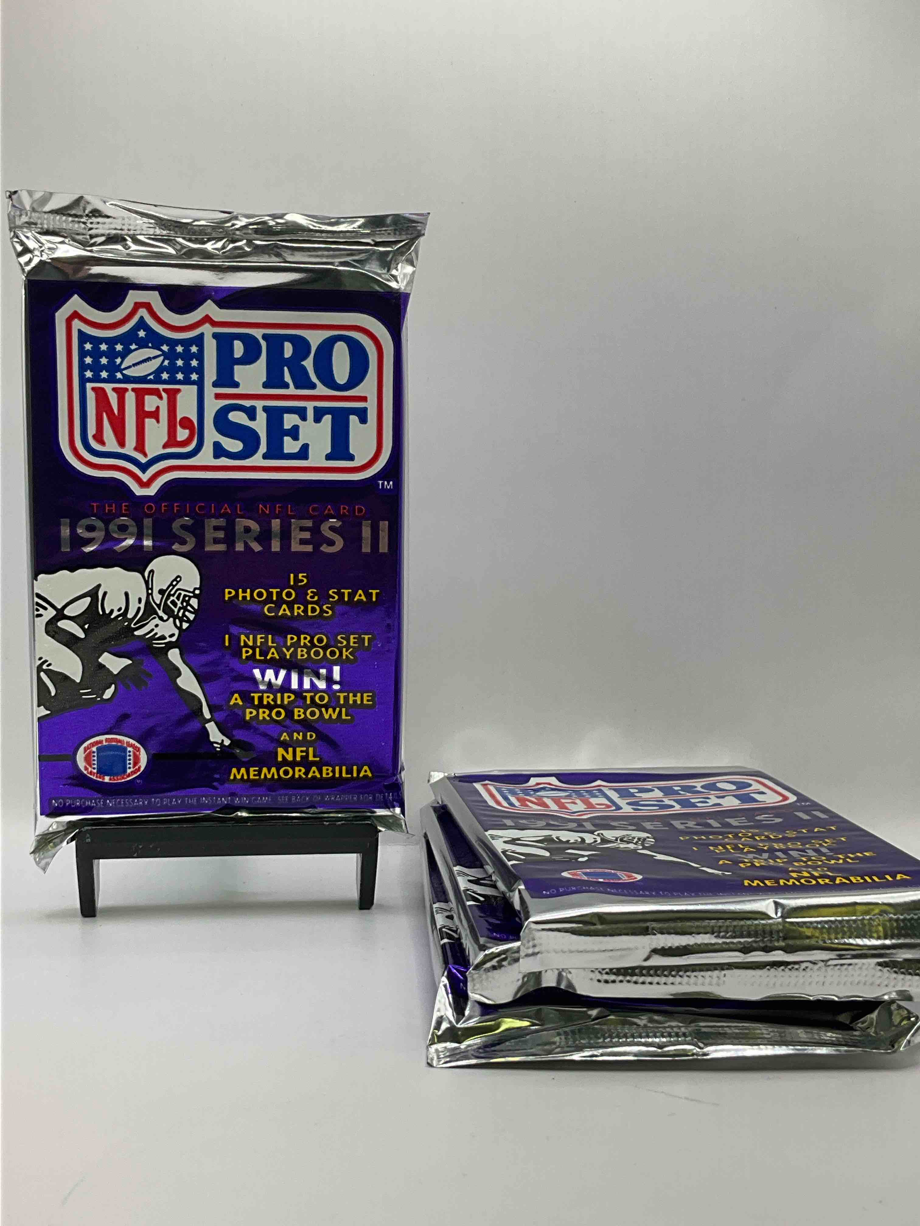 1991 Pro Set Platinum Edition Series II Unopened Packs! Search For Brett Favre Rookie & Bill Belichick Coach Rookie Card As Well As Santa Claus Card! 