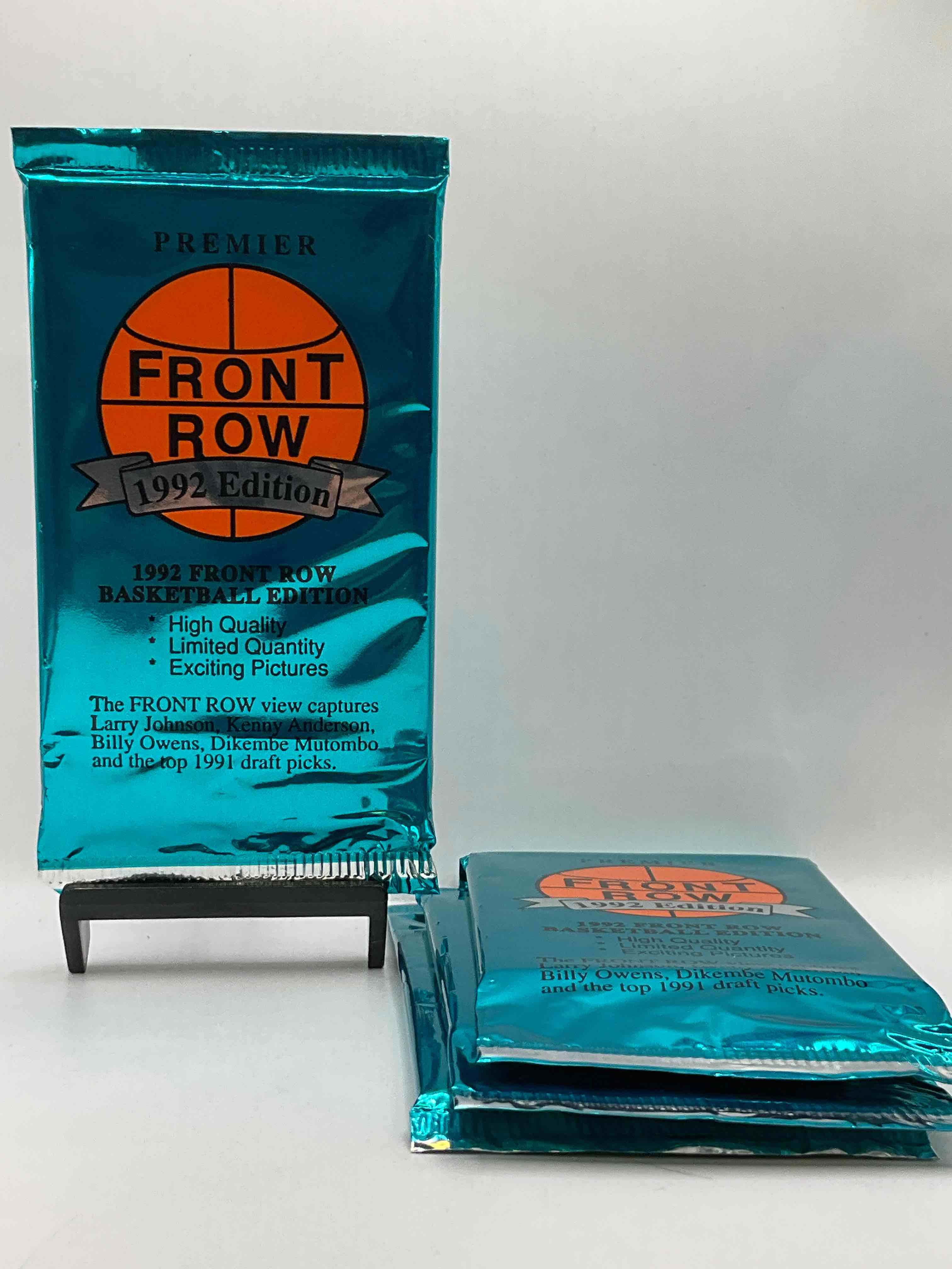 1992 Retro Rarity! Here's Something You've Probably NEVER Seen! 1992 Front Row College Basketball / NBA Unopened Sealed Packs! Premiere / Glossy Edition, Direct From Sealed Original Retail Case! Front Row Was The "Original" College Jersey Card Packs Back In The Day & Has Long Been Defunct. These Cards Are Becoming Serious Collector Items Due To Their Scarcity. These Things Are Serious Throwback!Own Some Great Sports Card History & Something You'll Rarely See Again!