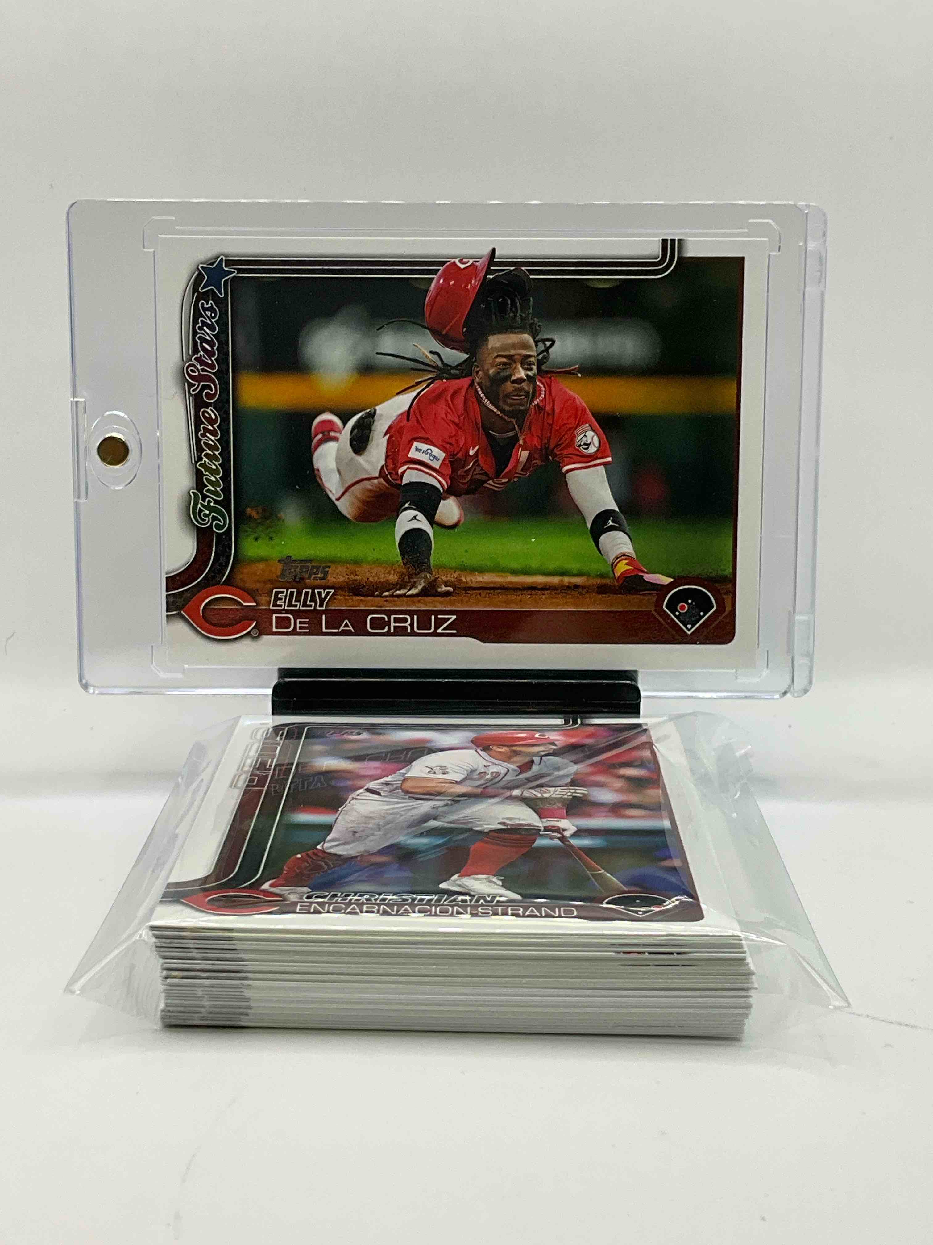 2025 Topps Red Full Team Set! Your Favorite Players Featured Here! Elly De La Cruz Topps 2025 Card, TJ Friedl, Andrew Abbott, Nick Lodolo, Tyler Stephenson, Spencer Steer, Jonathan India & So Many More! Team Set! Reds!