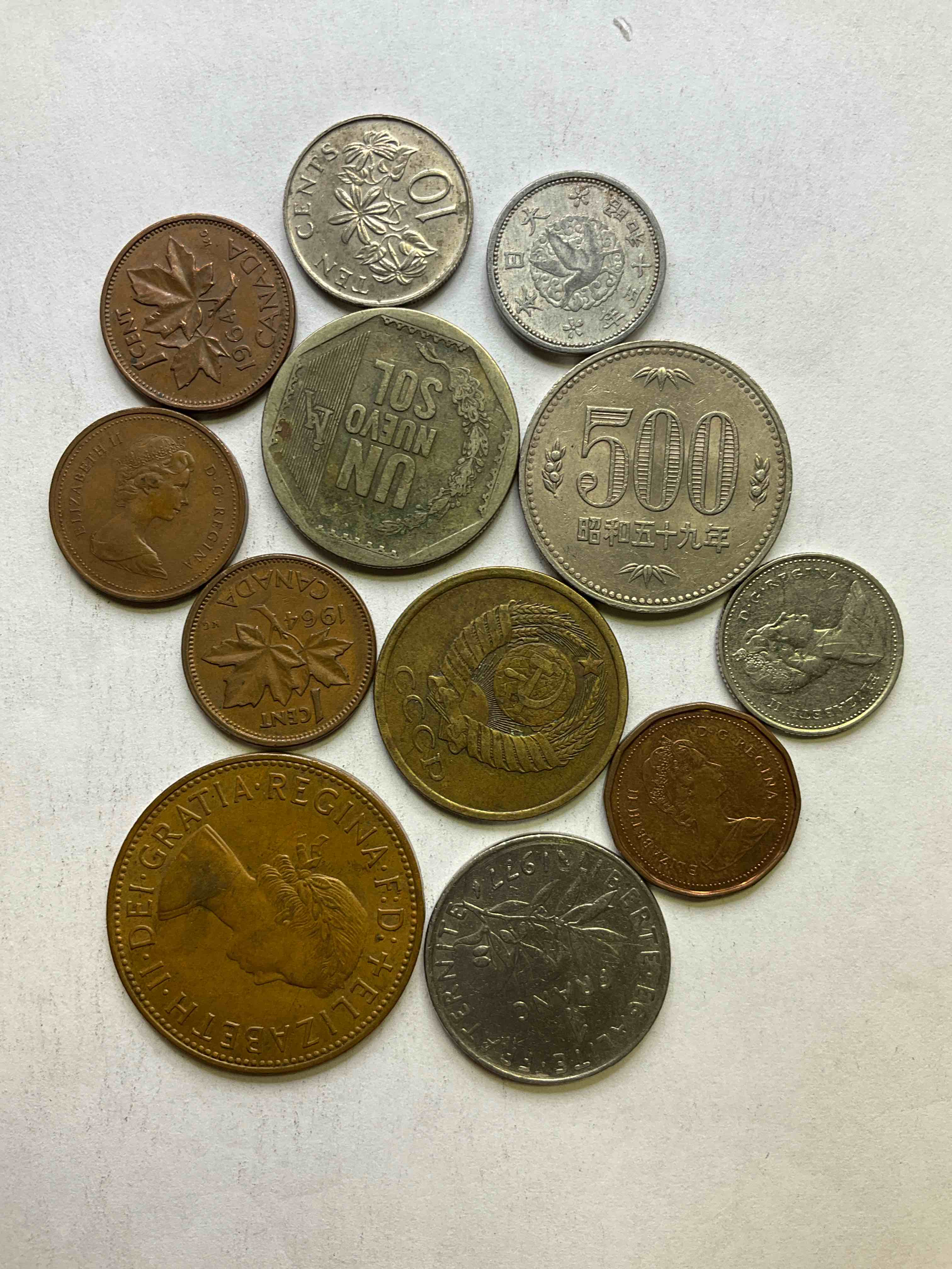 World Coins, Antique & Vintage! Each Lot Is Unique! Many Different Years, Countries, Sizes & Exotic Places. This Cool Collection Of Antique Coins From Around The World Is Loads Of Fun! Have Fun Identifying Each Coin & Country As A Great Educational Tool! A Great Investment Too!