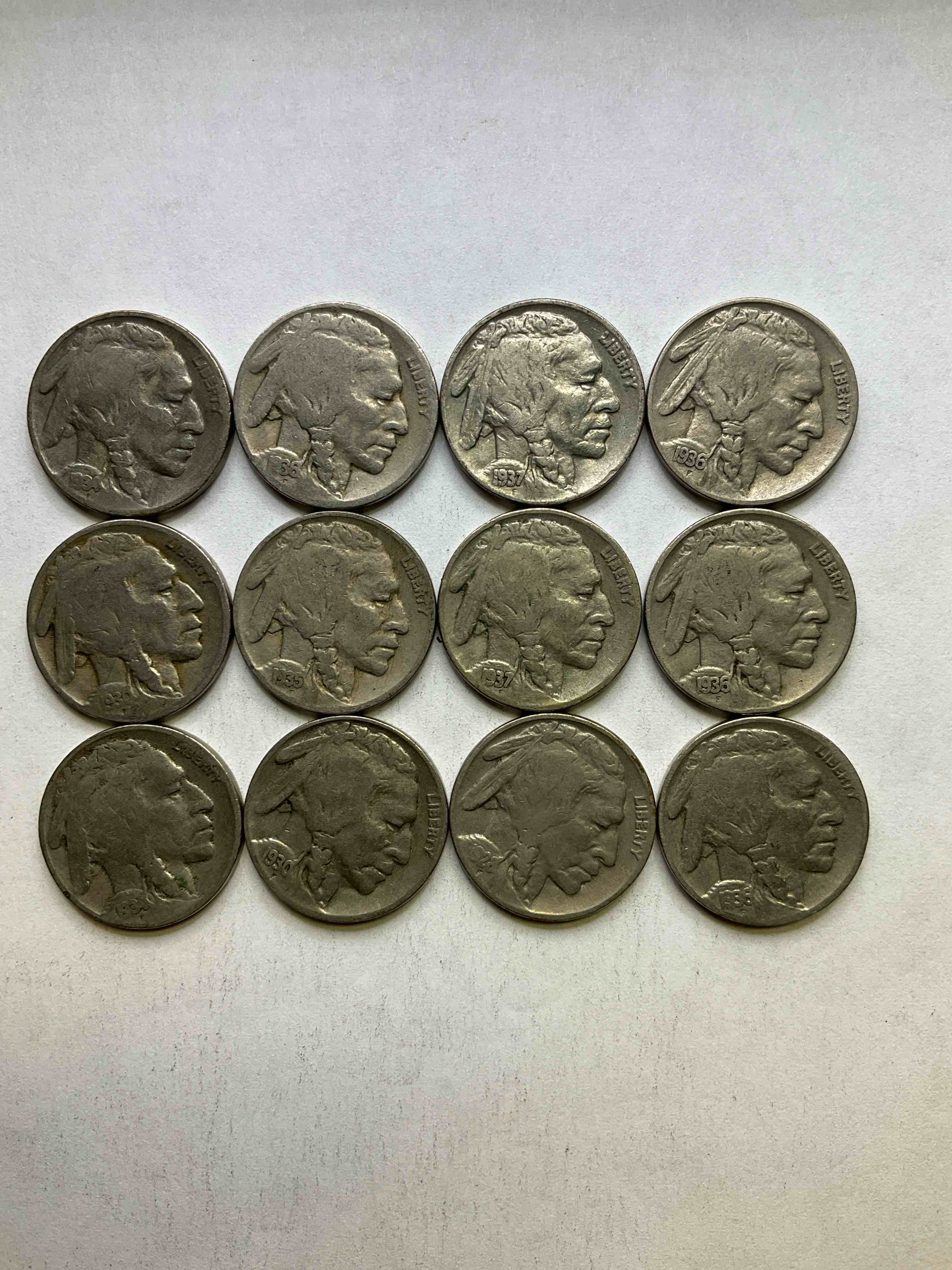 Historic Buffalo Nickels! Indian Head Buffalo Nickels Were Minted From 1913 To 1938 & Have Become A Favorite For Coin Collectors Around The World! Own Pieces Of American History With These Cool Indian Head Buffalo Nickels In Circulated Condition, Most With Visible Dates Which Is Very Rare For Buffalo Nickels!