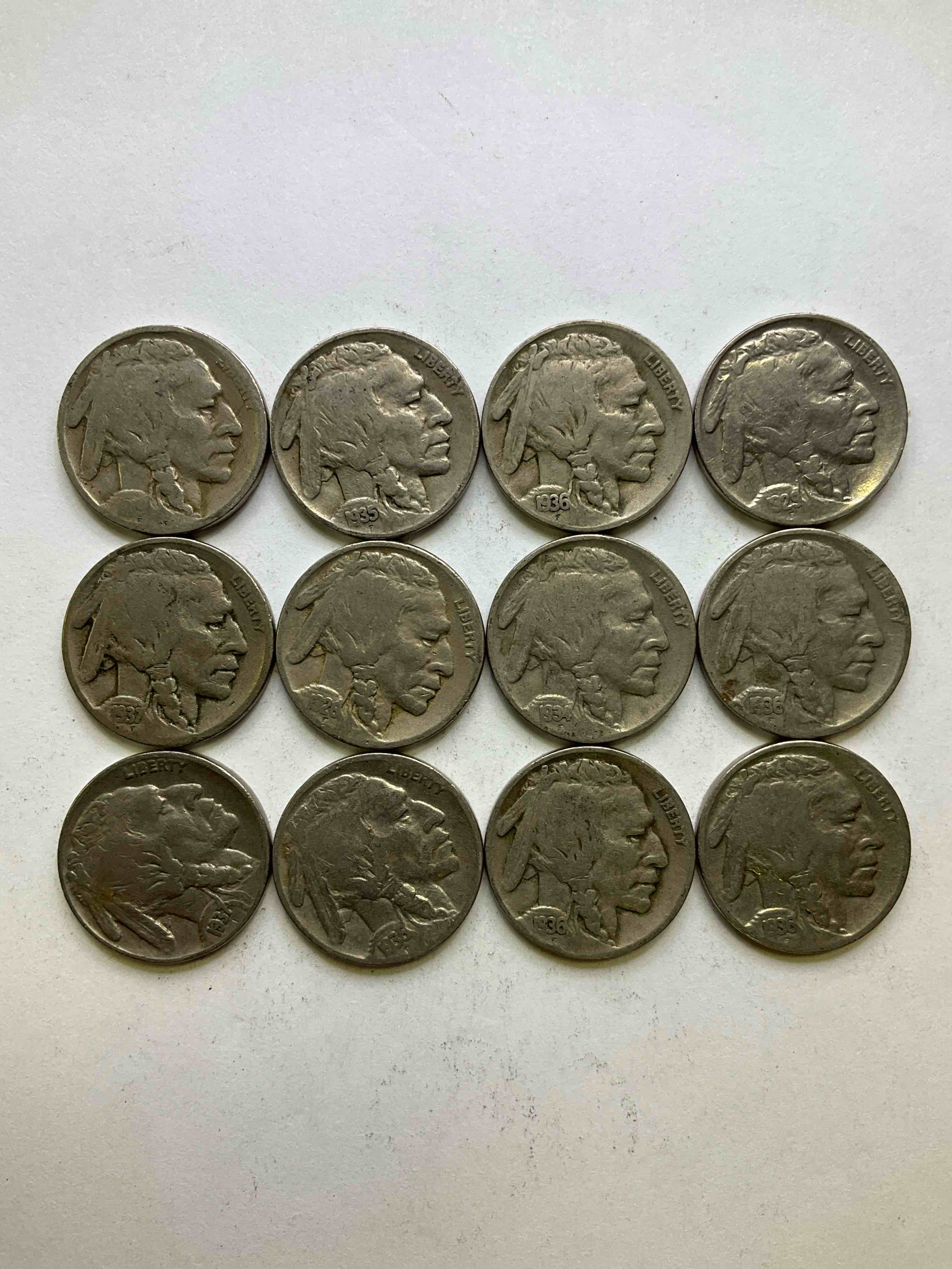 Historic Buffalo Nickels! Indian Head Buffalo Nickels Were Minted From 1913 To 1938 & Have Become A Favorite For Coin Collectors Around The World! Own Pieces Of American History With These Cool Indian Head Buffalo Nickels In Circulated Condition, Most With Visible Dates Which Is Very Rare For Buffalo Nickels!