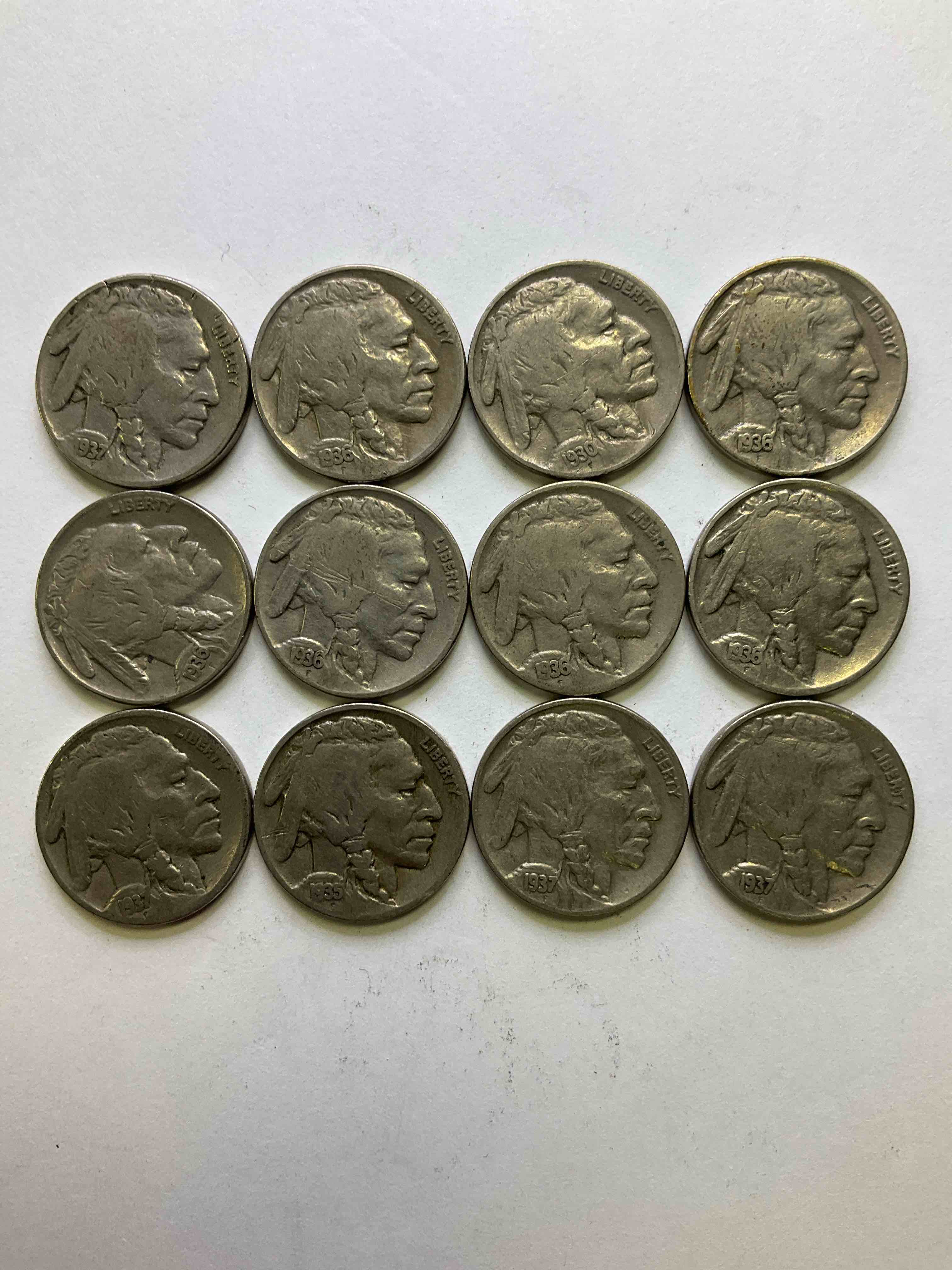 Historic Buffalo Nickels! Indian Head Buffalo Nickels Were Minted From 1913 To 1938 & Have Become A Favorite For Coin Collectors Around The World! Own Pieces Of American History With These Cool Indian Head Buffalo Nickels In Circulated Condition, Most With Visible Dates Which Is Very Rare For Buffalo Nickels!