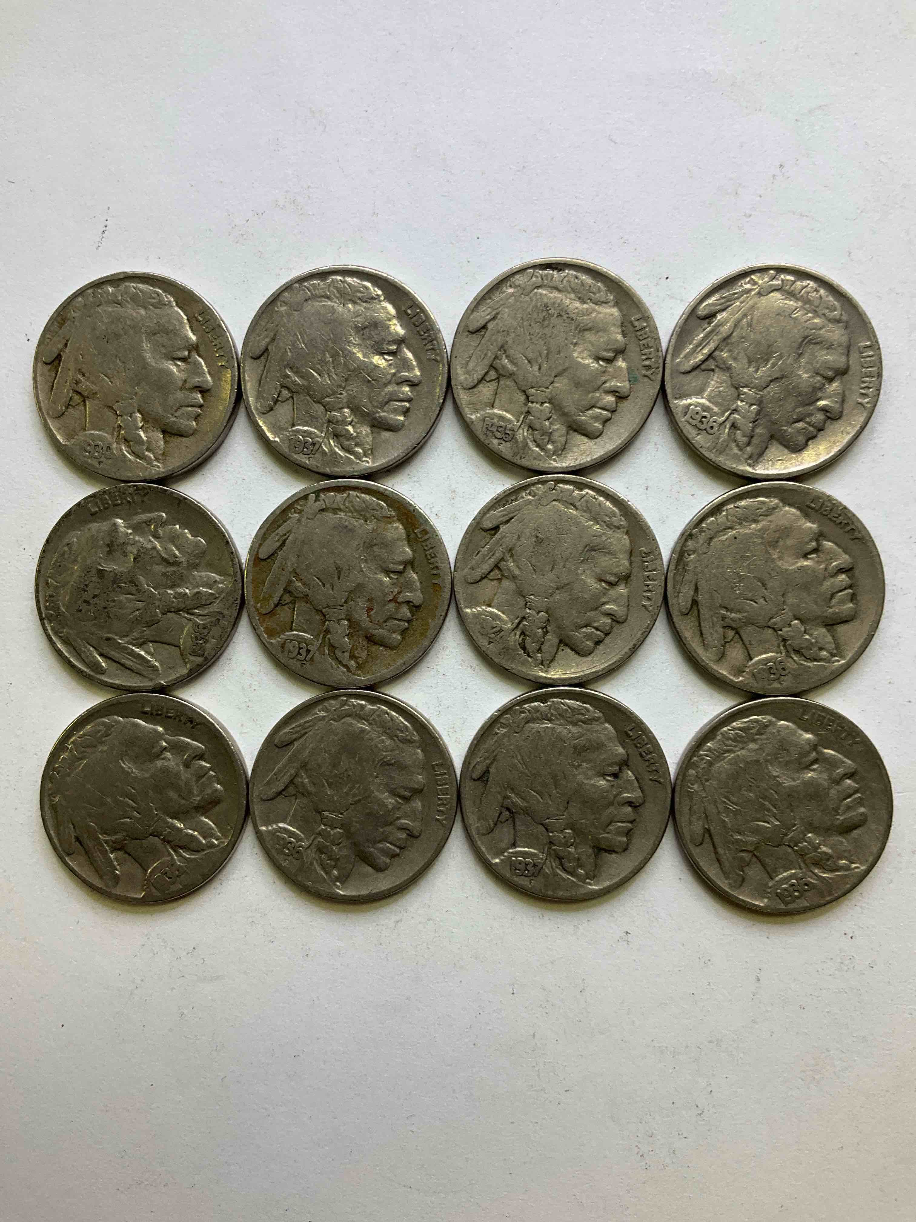 Historic Buffalo Nickels! Indian Head Buffalo Nickels Were Minted From 1913 To 1938 & Have Become A Favorite For Coin Collectors Around The World! Own Pieces Of American History With These Cool Indian Head Buffalo Nickels In Circulated Condition, Most With Visible Dates Which Is Very Rare For Buffalo Nickels!