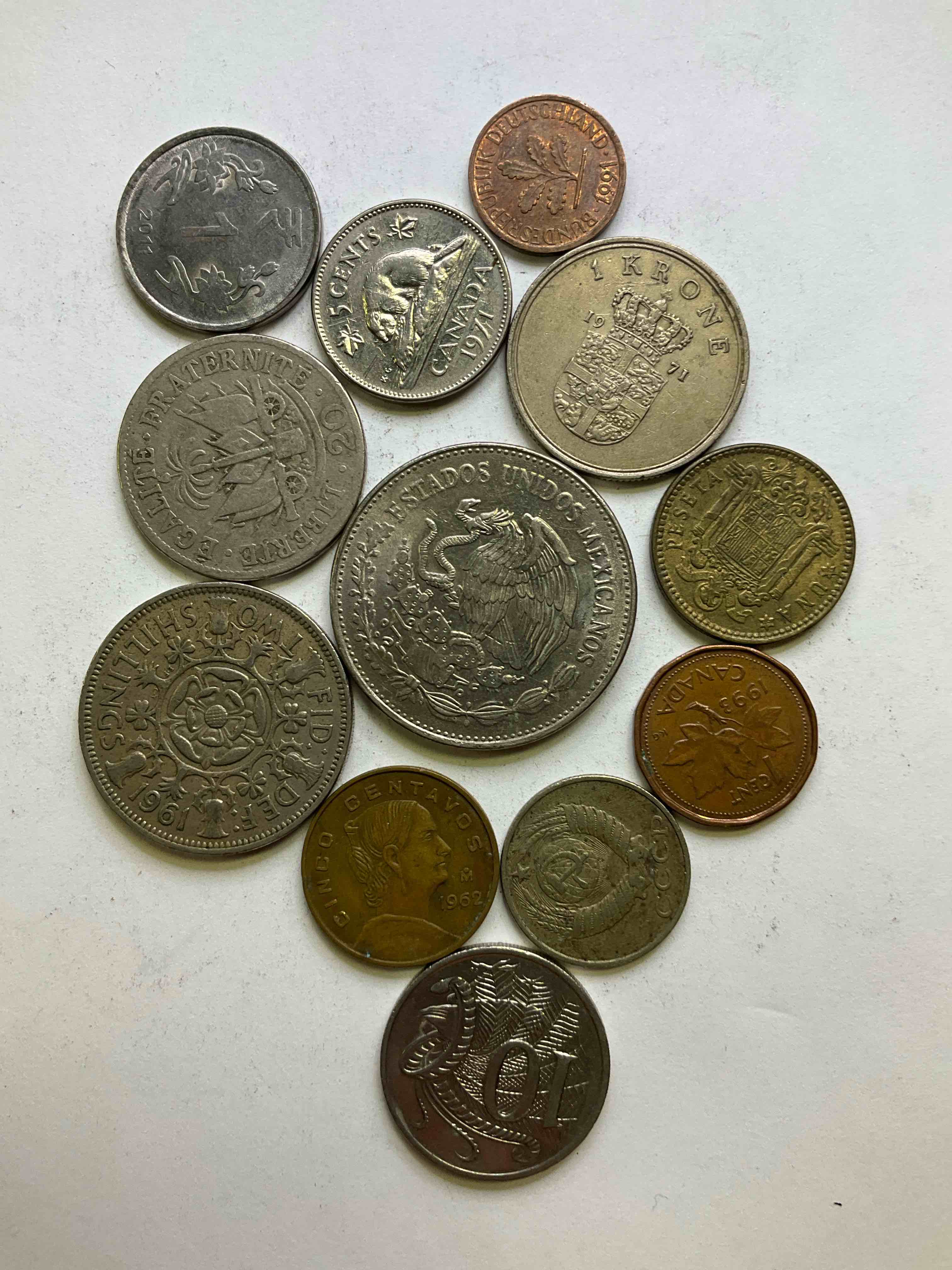 World Coins, Antique & Vintage! Each Lot Is Unique! Many Different Years, Countries, Sizes & Exotic Places. This Cool Collection Of Antique Coins From Around The World Is Loads Of Fun! Have Fun Identifying Each Coin & Country As A Great Educational Tool! A Great Investment Too!
