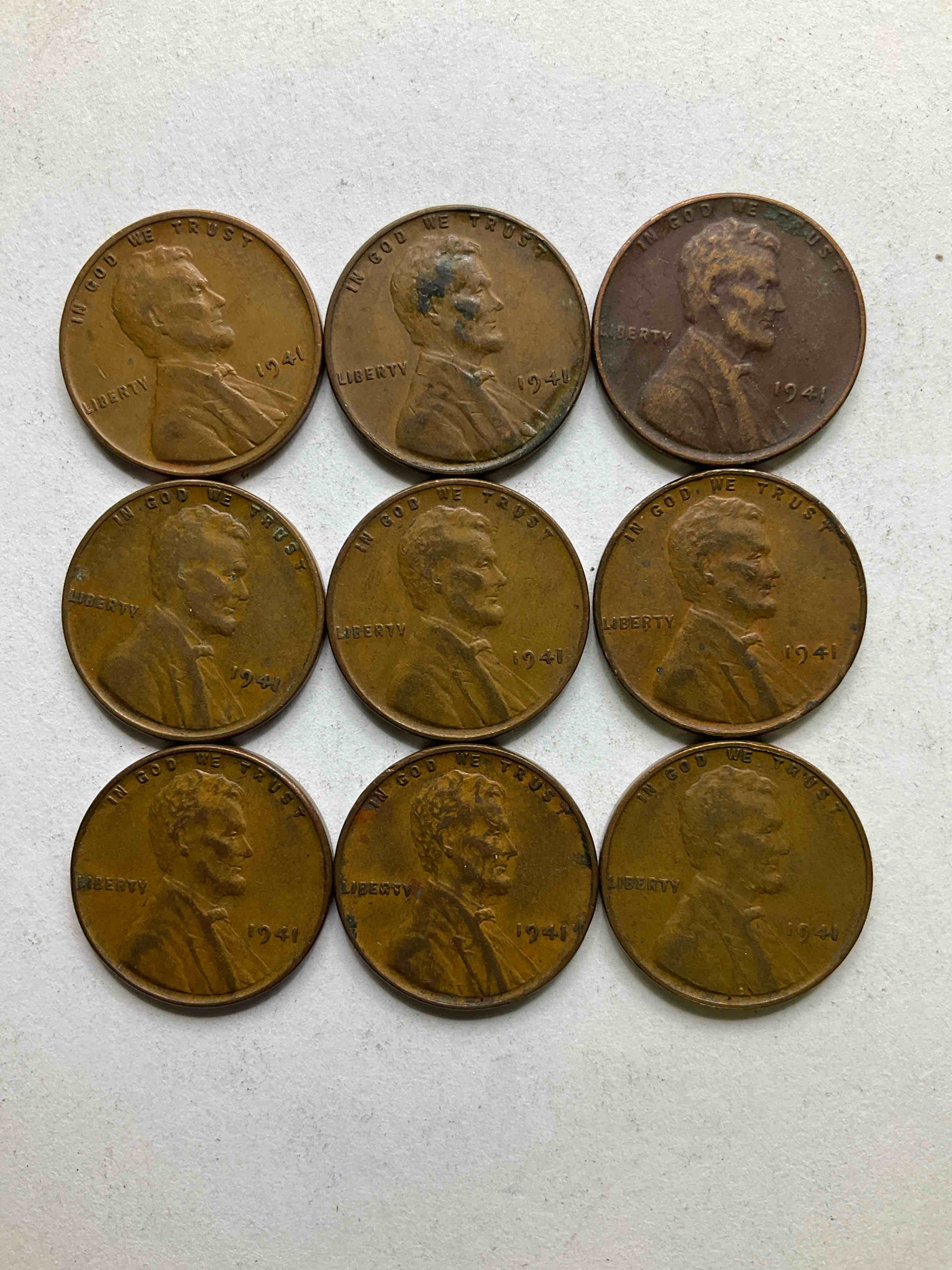 1941 WWII History! Check Out These Incredible Lincoln Pennies From The Year That Will Live In Infamy...1941 When On Dec 7 Pearl Harbor Was Bombed & America Entered World War 2! Nearly Impossible To Collect & Incredible Pieces Of History!