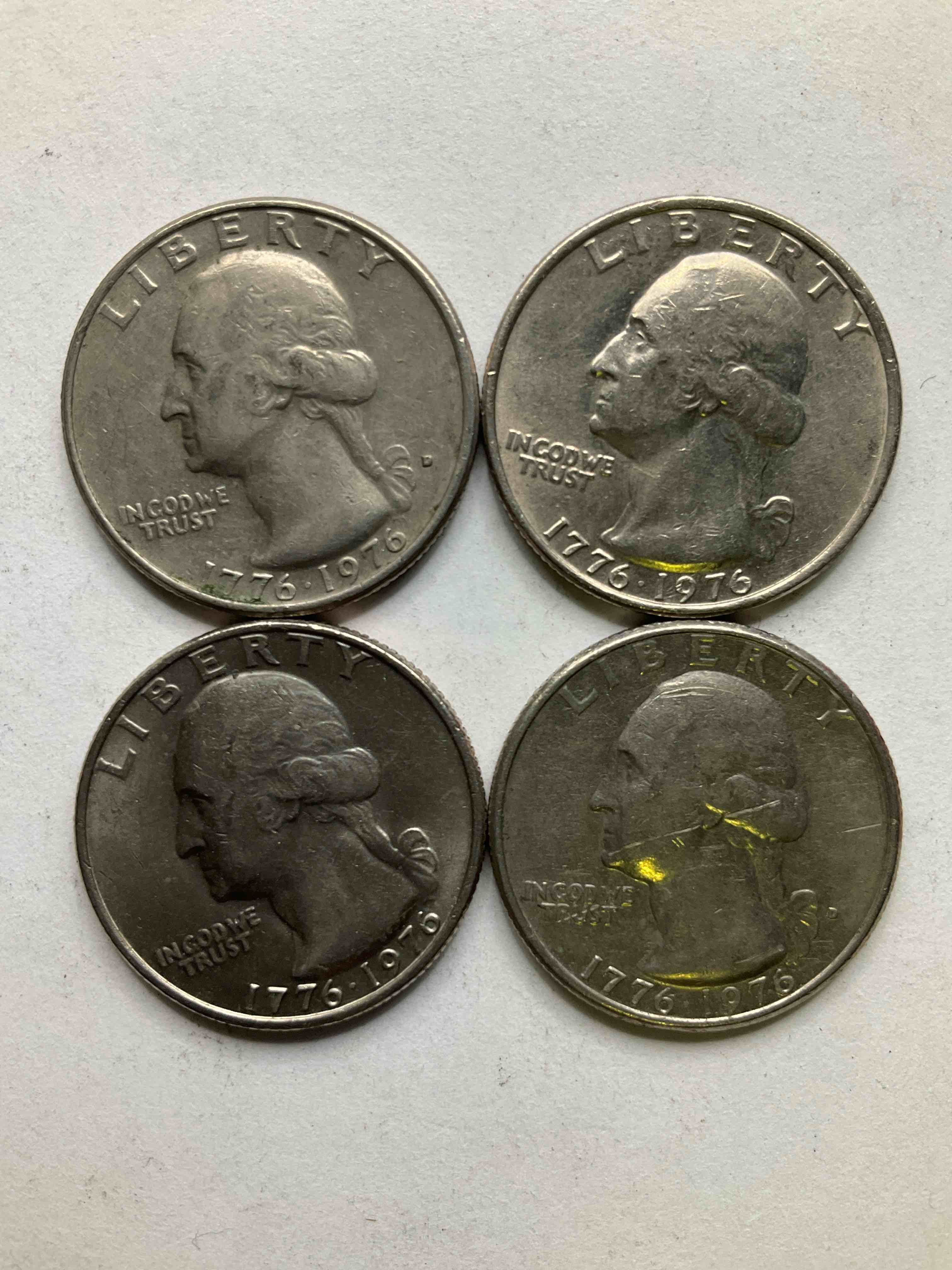 1976 Bicentennial Bliss! Quarters! In 1976 The U.S. Mint Produced Coins Celebrating The 200 Year Anniversary Of America. Up For Auction Are Awesome Examples Of Bicentennial Quarters Produced For This... The Infamous 200 Year Anniversary Edition! Highly Desirable For Collectors! Own Pieces Of History & Get Ready For America's 250 Year Anniversary Coming Soon!