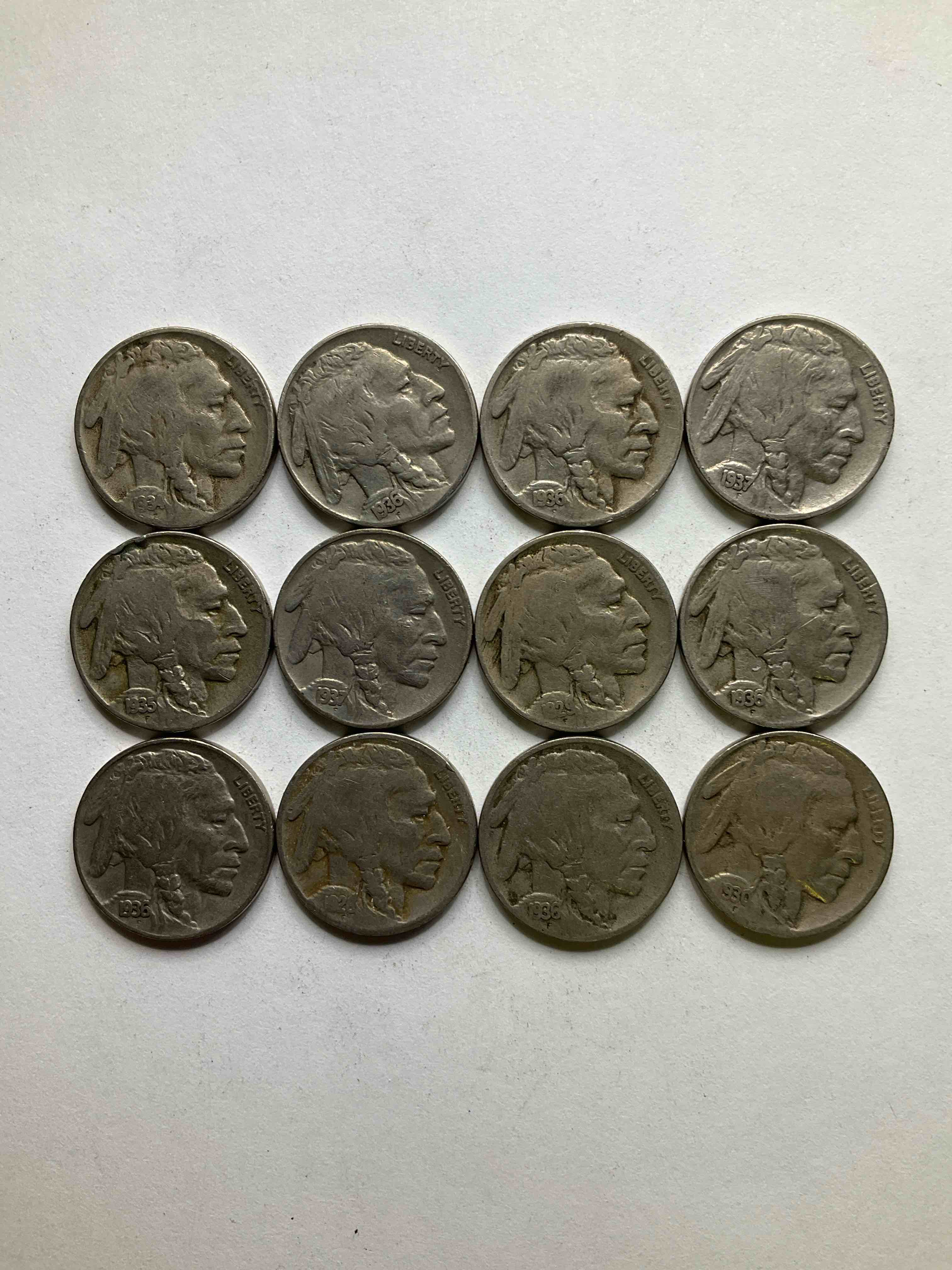 Historic Buffalo Nickels! Indian Head Buffalo Nickels Were Minted From 1913 To 1938 & Have Become A Favorite For Coin Collectors Around The World! Own Pieces Of American History With These Cool Indian Head Buffalo Nickels In Circulated Condition, Most With Visible Dates Which Is Very Rare For Buffalo Nickels!