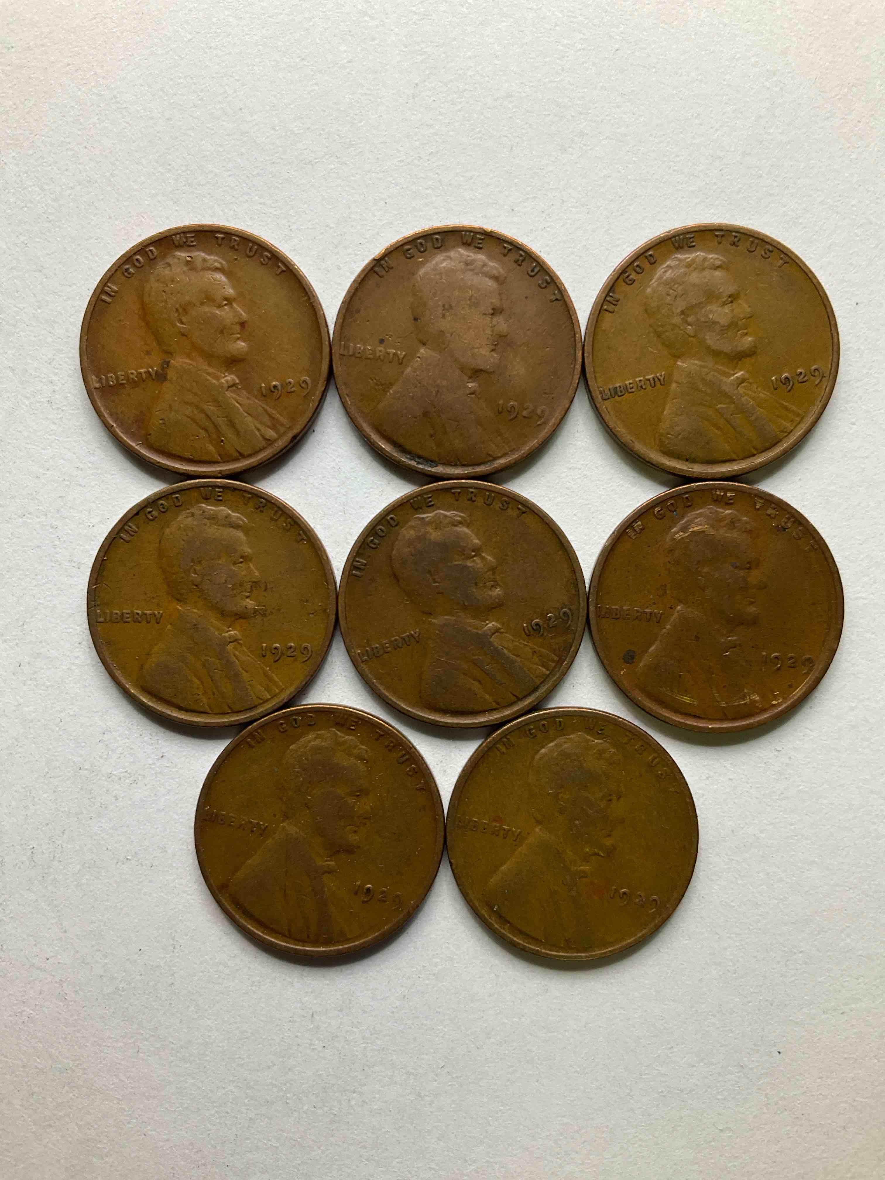 1929, The Year Of Infamy! Here Are RARE Pennies From 1929, The Year The Stock Market Crashed That Ended The Roaring Twenties & Entered America Into The Great Depression. These Gorgeous Pennies Are In Great, Circulated Condition For Their Age & Have Visible Dates. Own A Piece Of History From A Year That Will Live In Infamy!