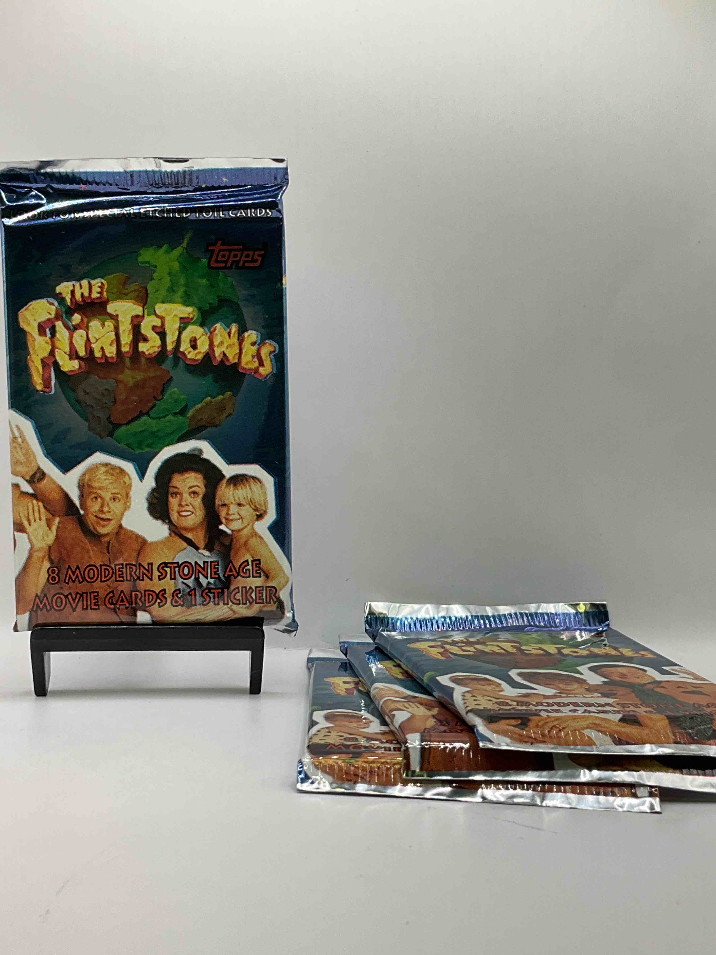 Flintstones! 1993 Flintstones The Movie Unopened Packs, Direct From Original Retail Case! Re-Live This Early 90's Movie Classic With These Cool Card Packs That Are Hard To Find!