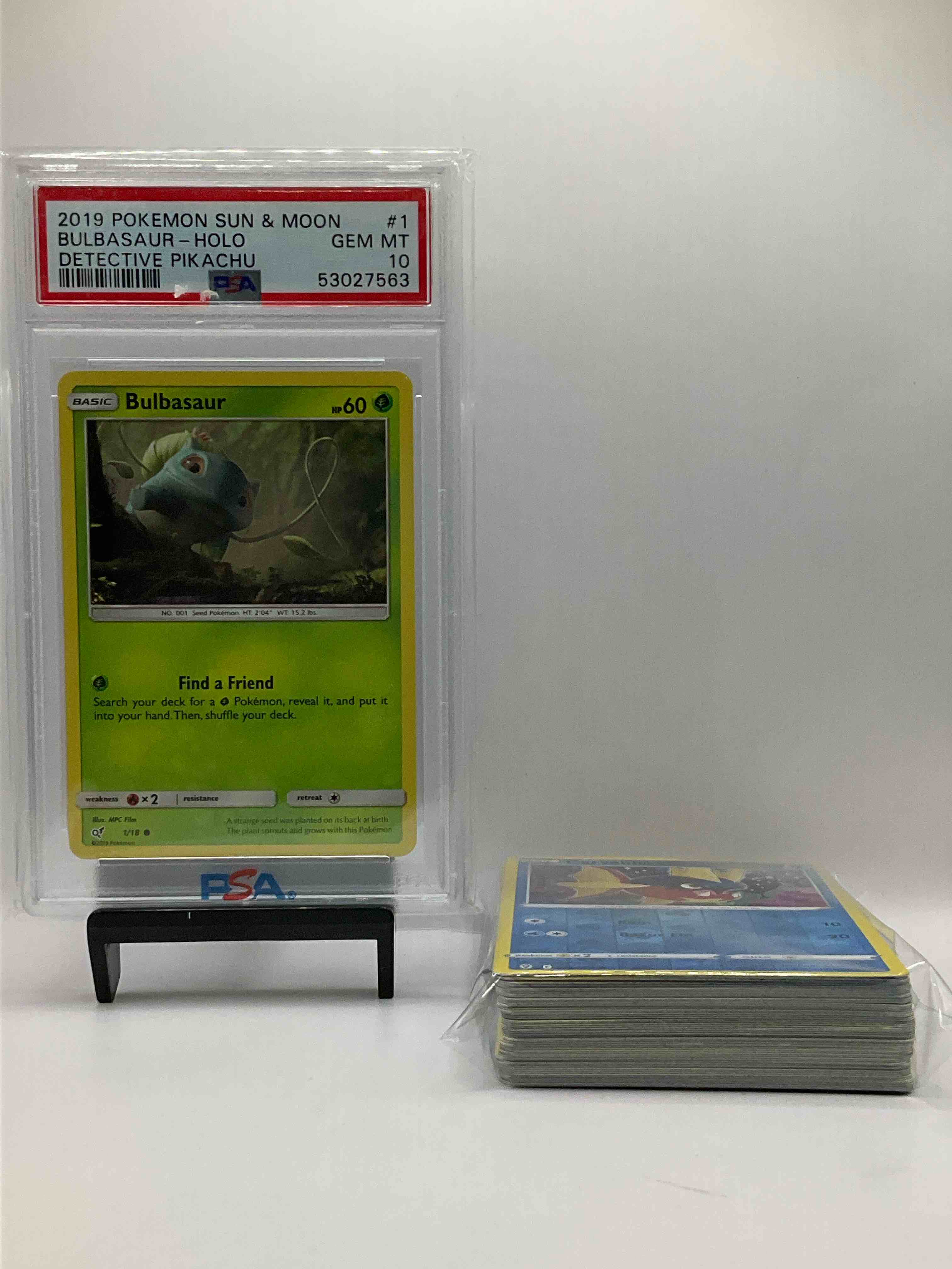 Pokemon Sun & Moon Rarity Bulbasaur Holo PSA Gem Mint 10 2019 Card! 50 Card Pokemon Craziness! Holos & Commons Wow! 50 Card Craziness! 