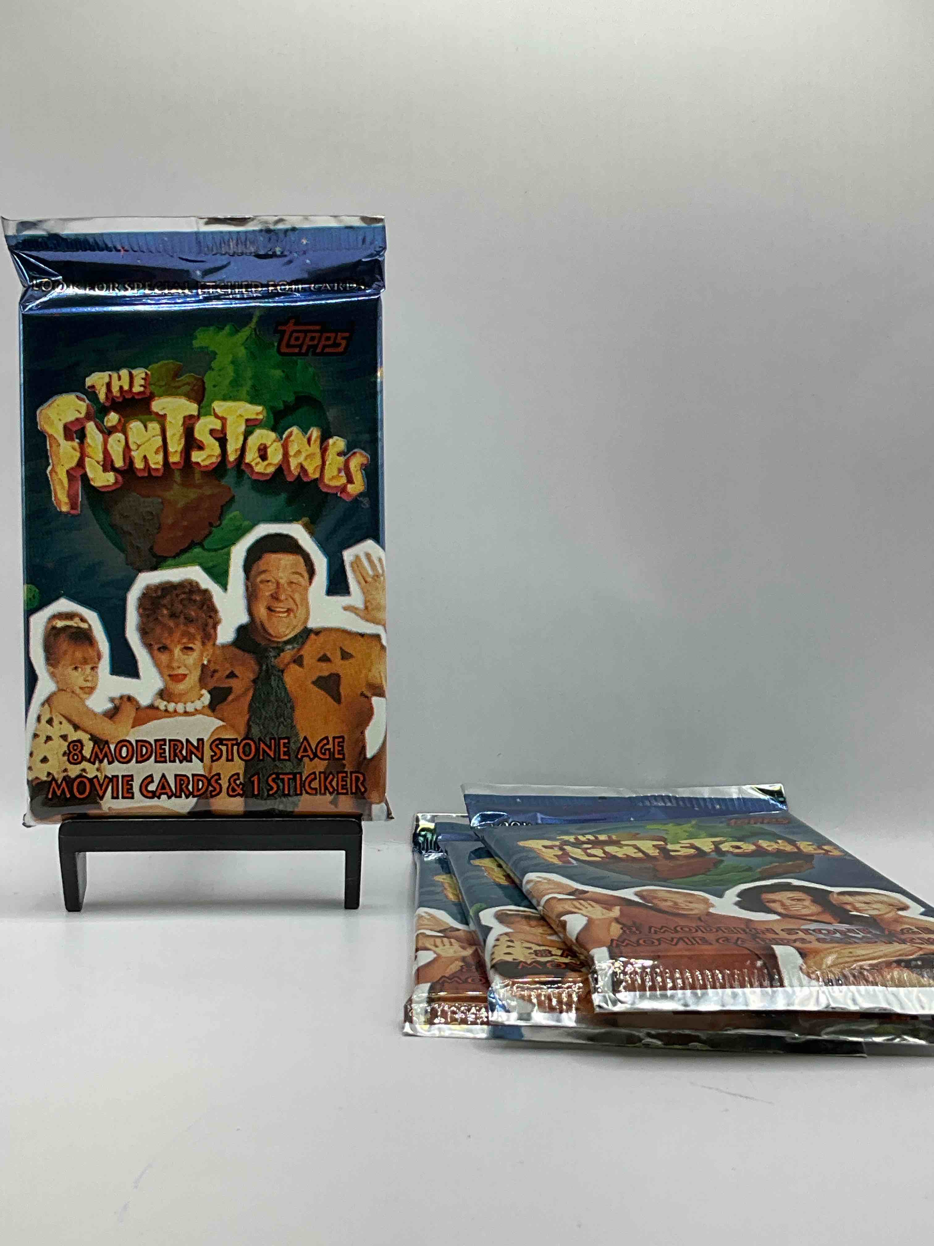 Flintstones! 1993 Flintstones The Movie Unopened Packs, Direct From Original Retail Case! Re-Live This Early 90's Movie Classic With These Cool Card Packs That Are Hard To Find!
