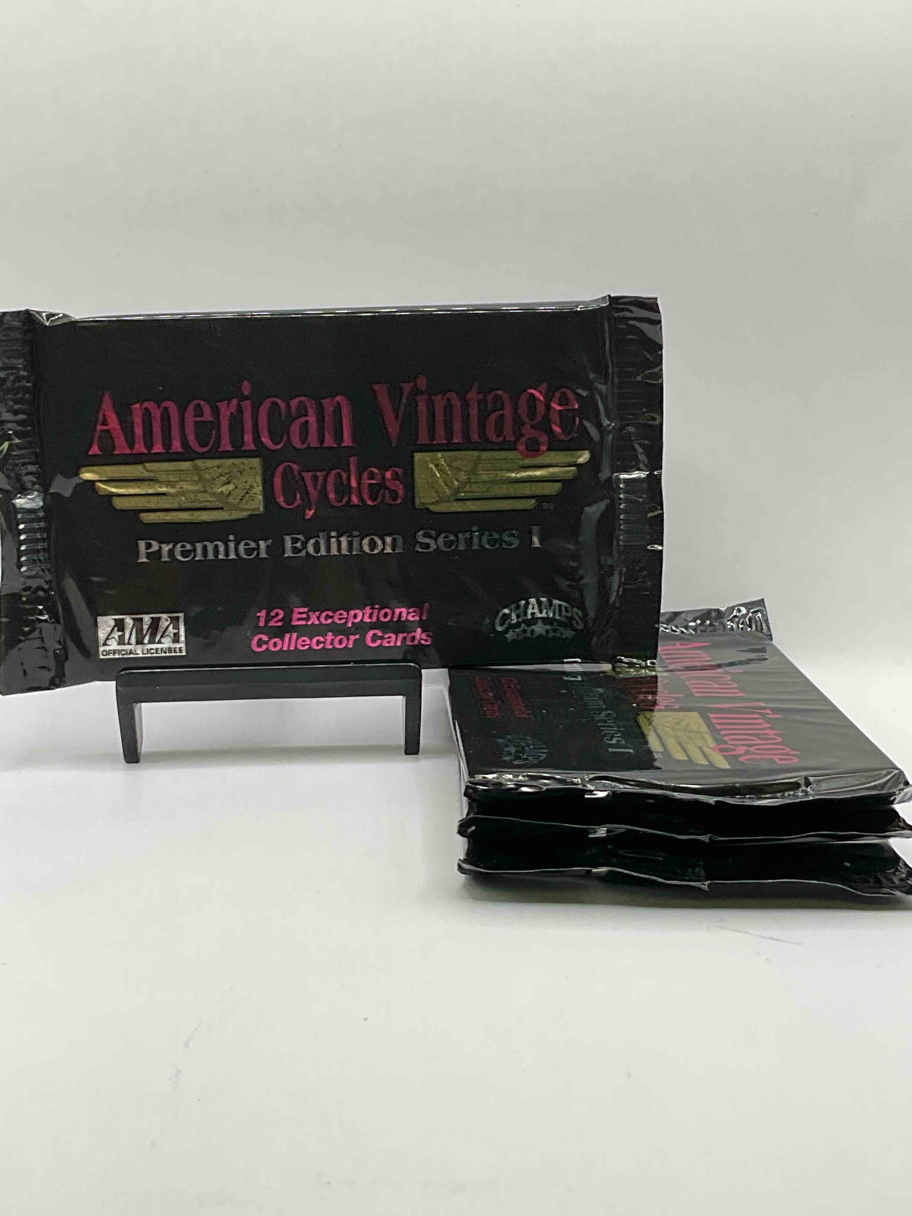 Vintage Motorcycle Fans Rejoice! Check Out These Rare 1992 America Vintage Cycle Collector Card Sealed Wax Packs, Direct From Original Retail Case! Hard To Find!