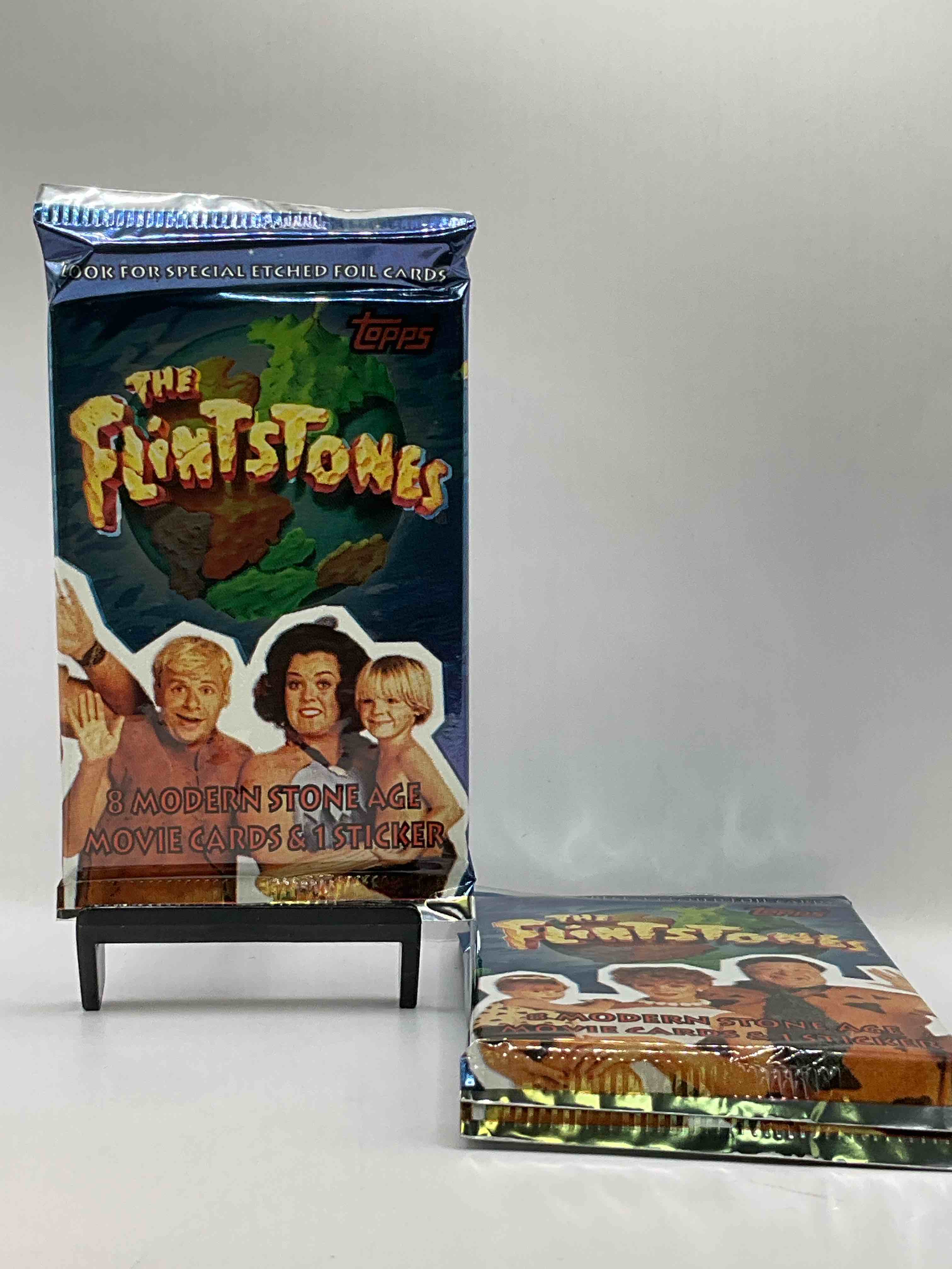 Flintstones! 1993 Flintstones The Movie Unopened Packs, Direct From Original Retail Case! Re-Live This Early 90's Movie Classic With These Cool Card Packs That Are Hard To Find!