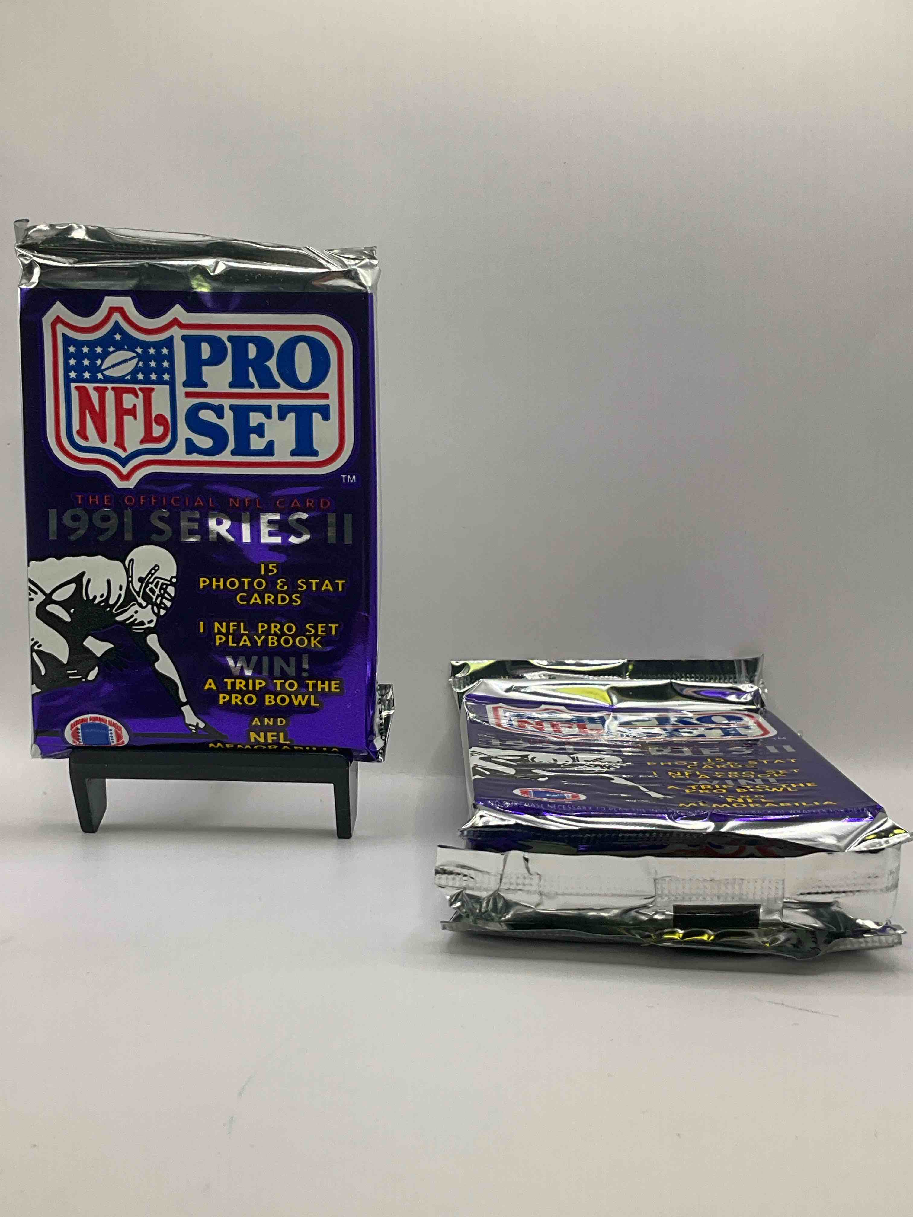 Wow! 1991 Pro Set Football Sealed Card Pack, Direct From Original Retail Case!  Highly Sought After By Collectors As This Year Is Loaded With High Profile Cards! Search For Cards From Barry Sanders, Deion Sanders, Troy Aikman, Michael Irvin & Much More!  Getting Hard To Find!