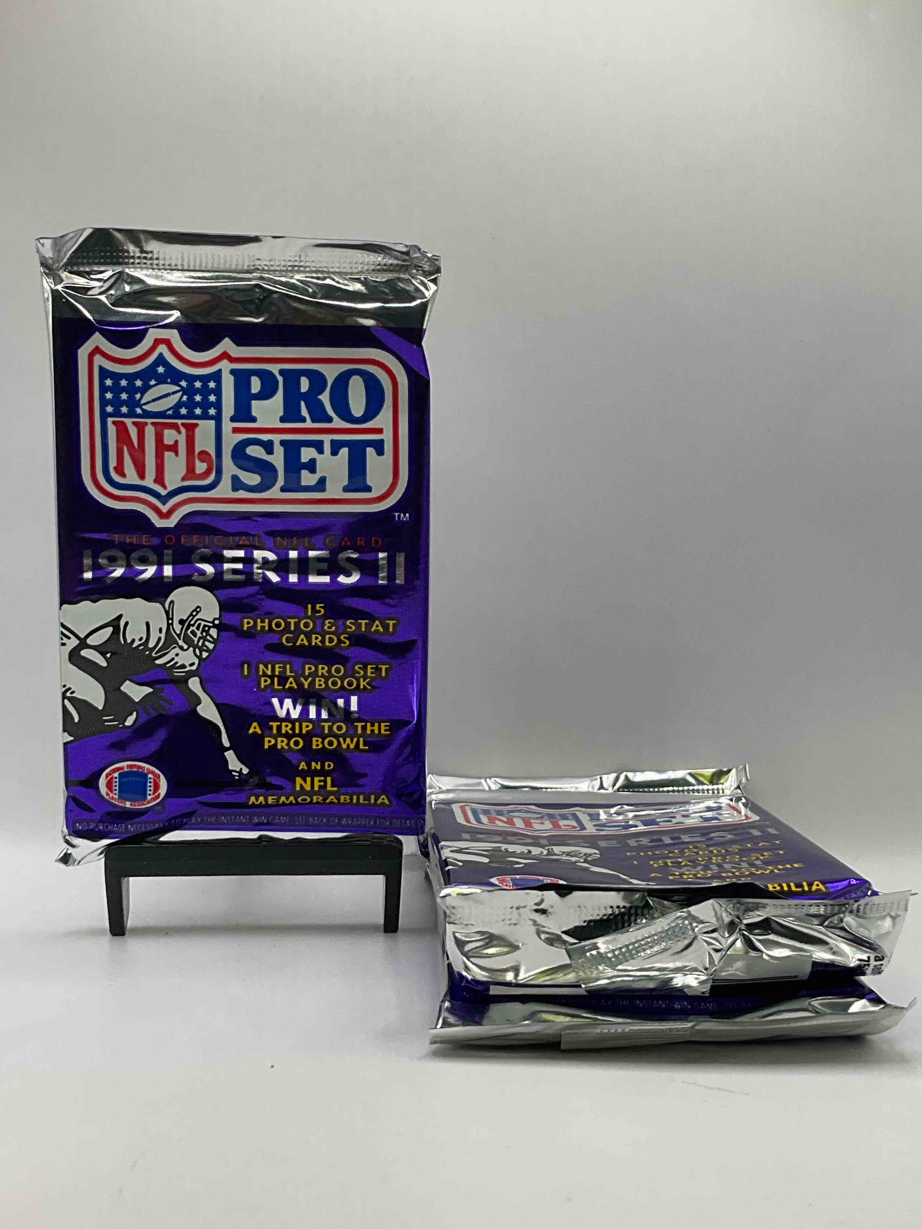 Wow! 1991 Pro Set Football Sealed Card Pack, Direct From Original Retail Case!  Highly Sought After By Collectors As This Year Is Loaded With High Profile Cards! Search For Cards From Barry Sanders, Deion Sanders, Troy Aikman, Michael Irvin & Much More!  Getting Hard To Find!