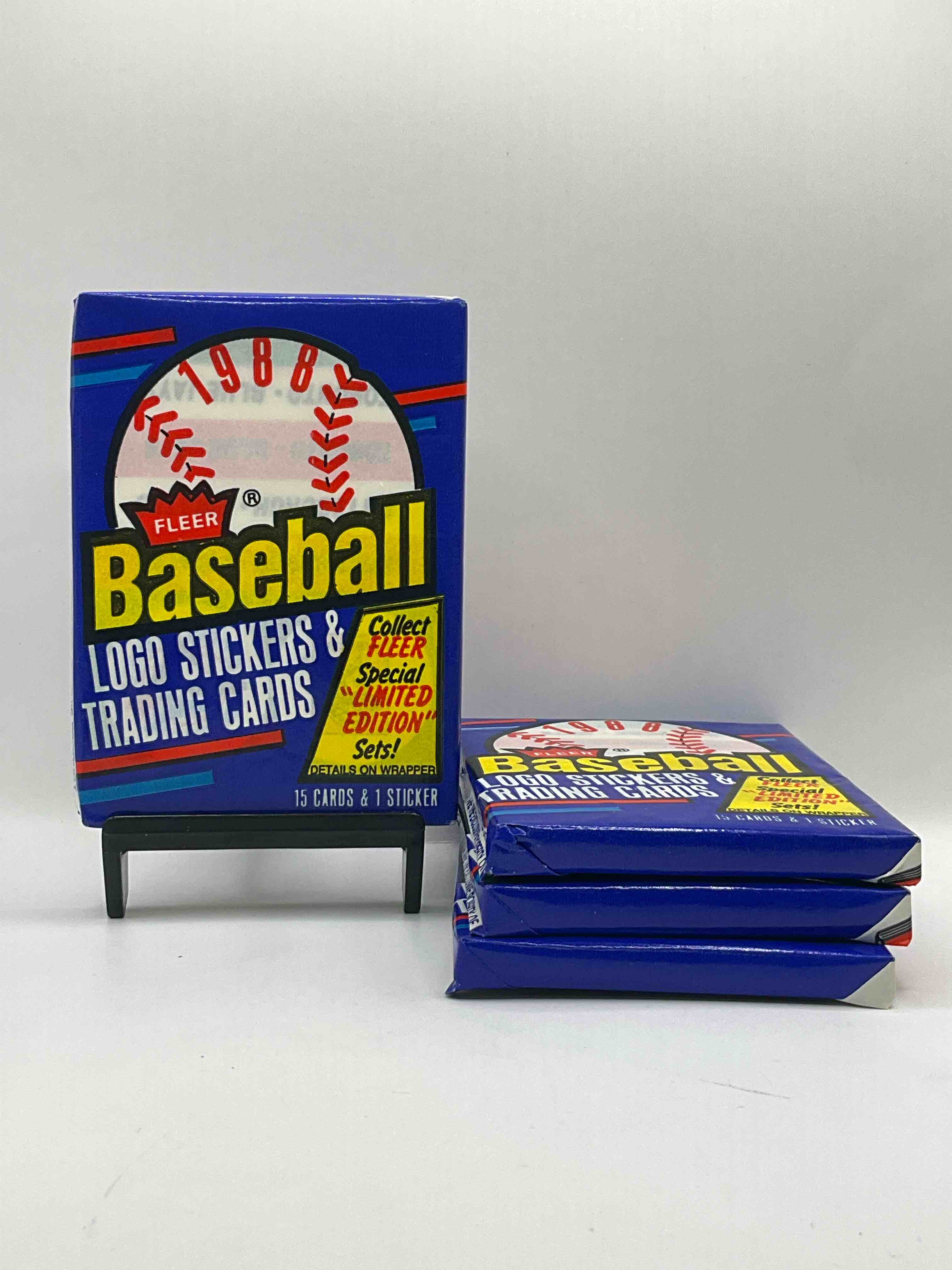 80’s Vintage! 1988 Fleer Baseball Unopened  Packs! Direct From Original Box! Search For Valuable Don Mattingly & Nolan Ryan Cards!