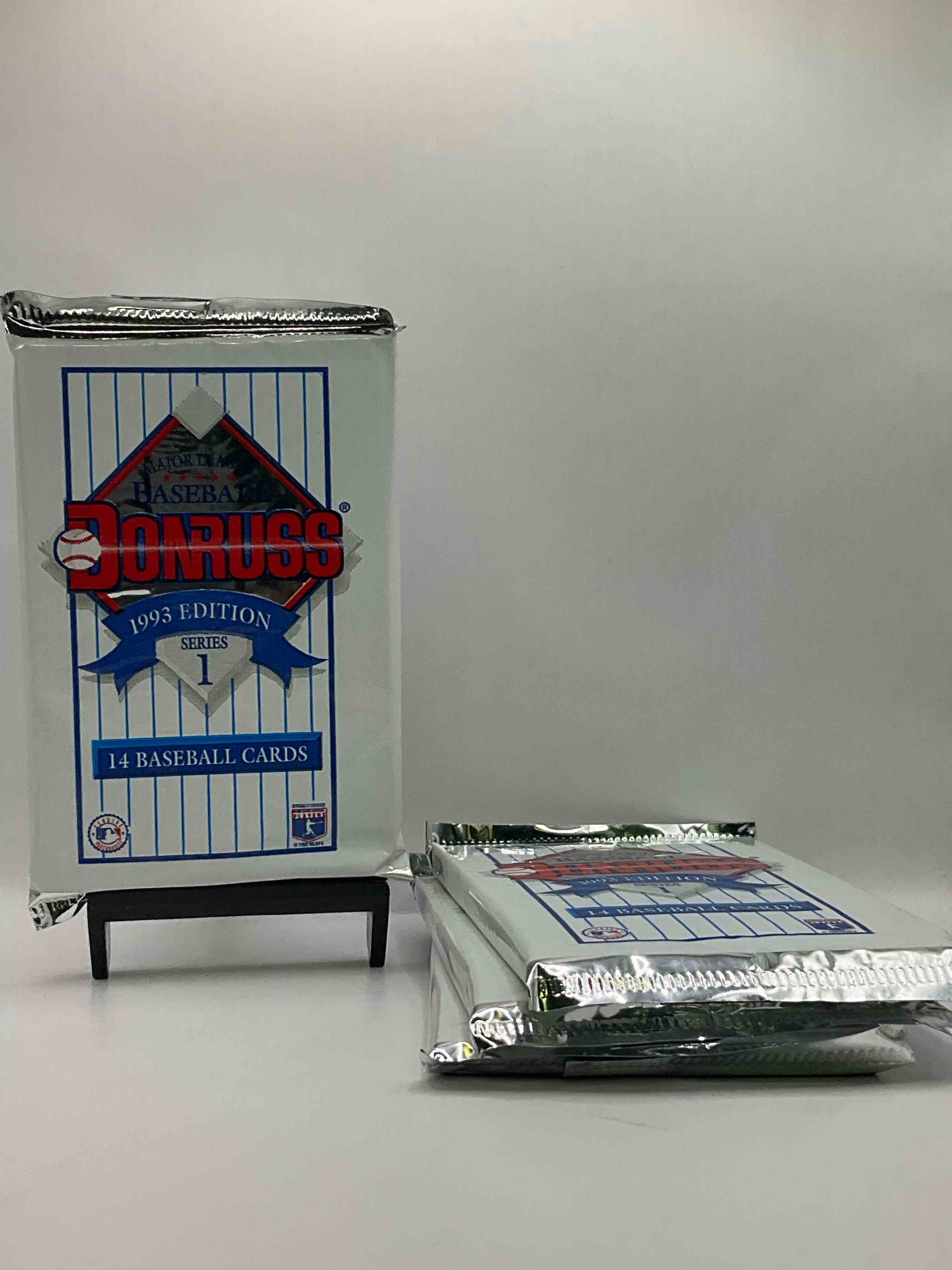 Great Year! 1993 Donruss Baseball Unopened Baseball Card Packs, Direct From Original Sealed Retail Case! Search For Valuable Rated Rookie Cards From Chipper Jones (PSA 10 $150+) & Mike Piazza, Early Ken Griffey Jr. & So Much More!