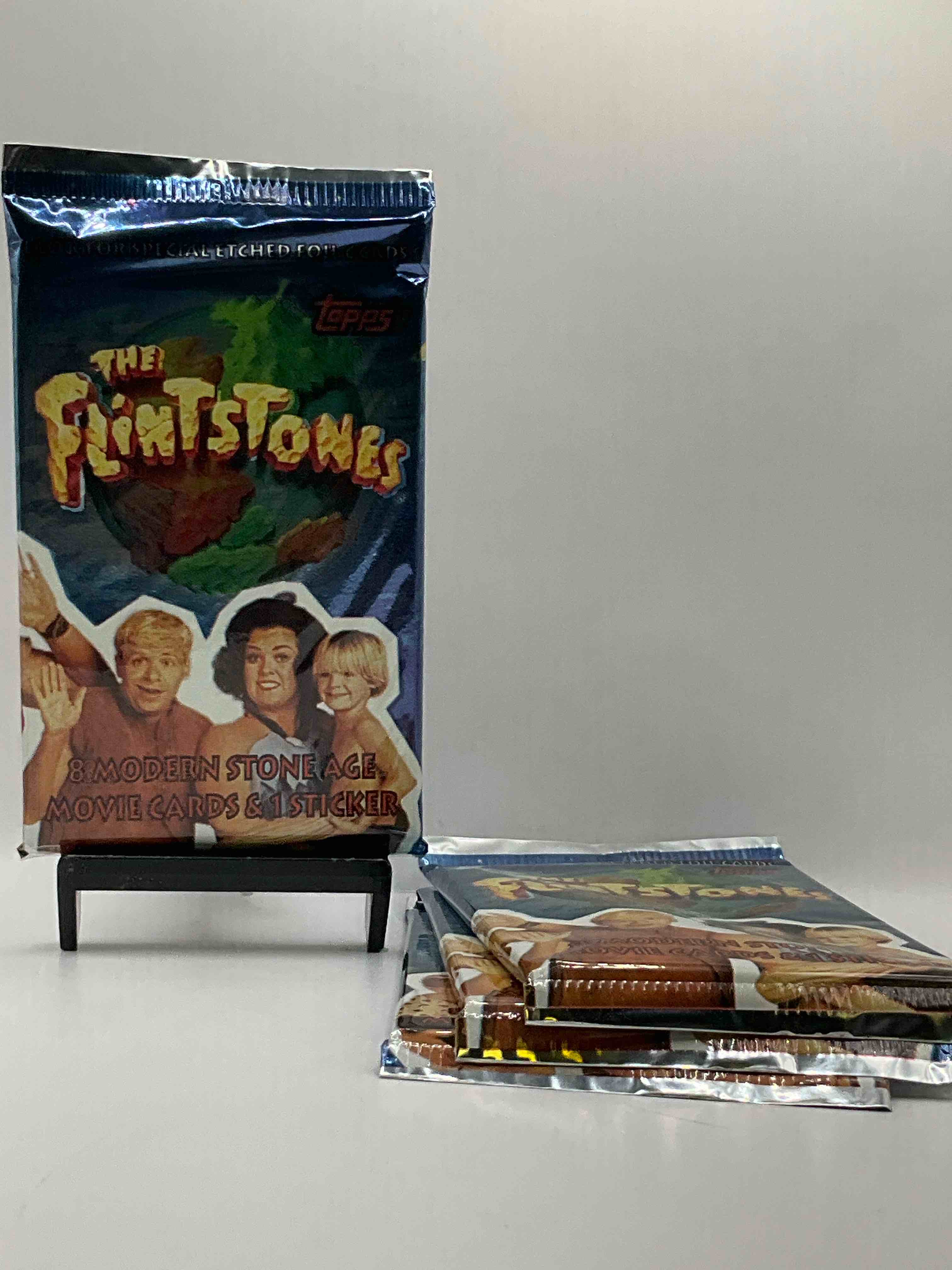Flintstones! 1993 Flintstones The Movie Unopened Packs, Direct From Original Retail Case! Re-Live This Early 90's Movie Classic With These Cool Card Packs That Are Hard To Find!