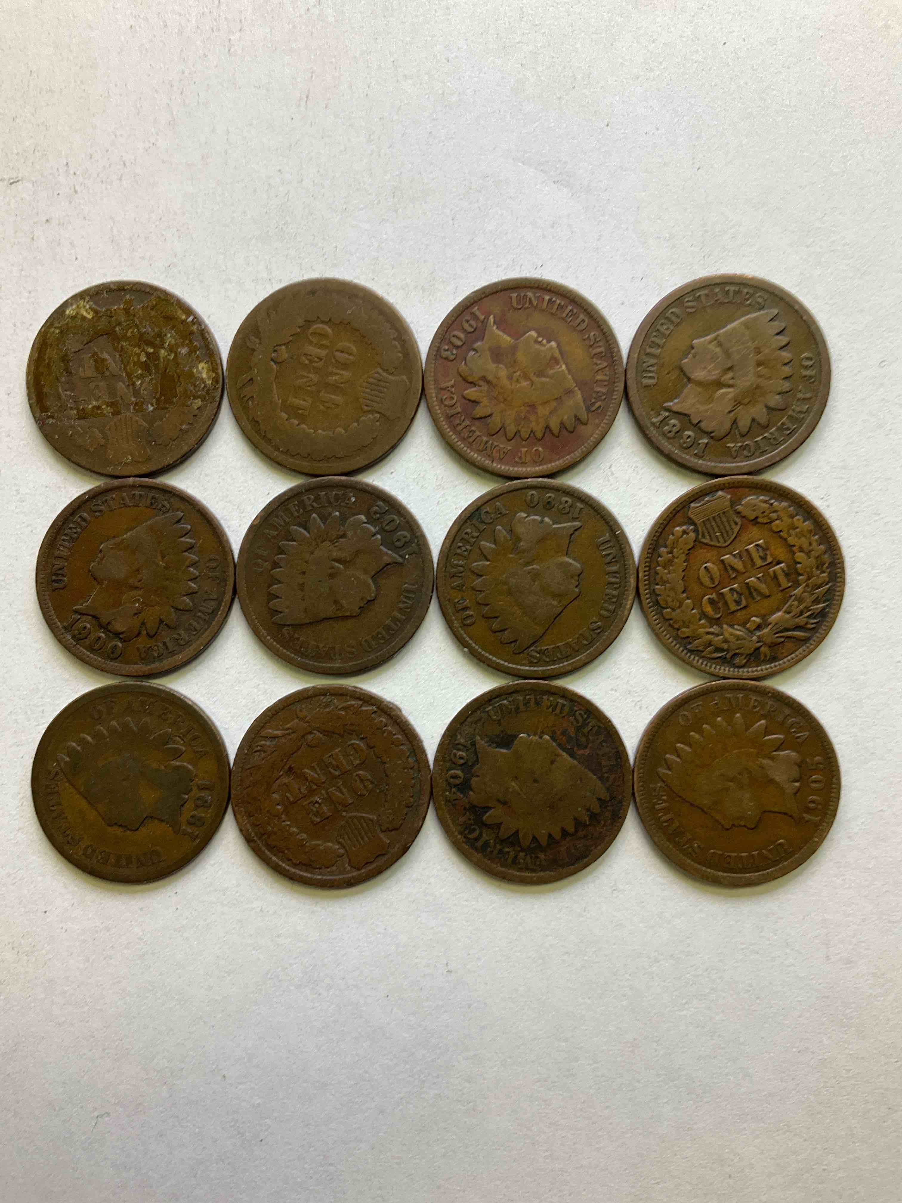 Indian Head Pennies! These Gorgeous U.S. Pennies Were Minted From 1859-1909 & Have Become Serious Collector Items! The "Indian Head" Design Is Actually A Representation Of Lady Liberty Wearing An Indian Headdress. Here Are Beautiful, Well-Kept Examples Representing Many Different Mint Years! Great For Collecting, Investing & Learning History, & Rare With Visible Dates!