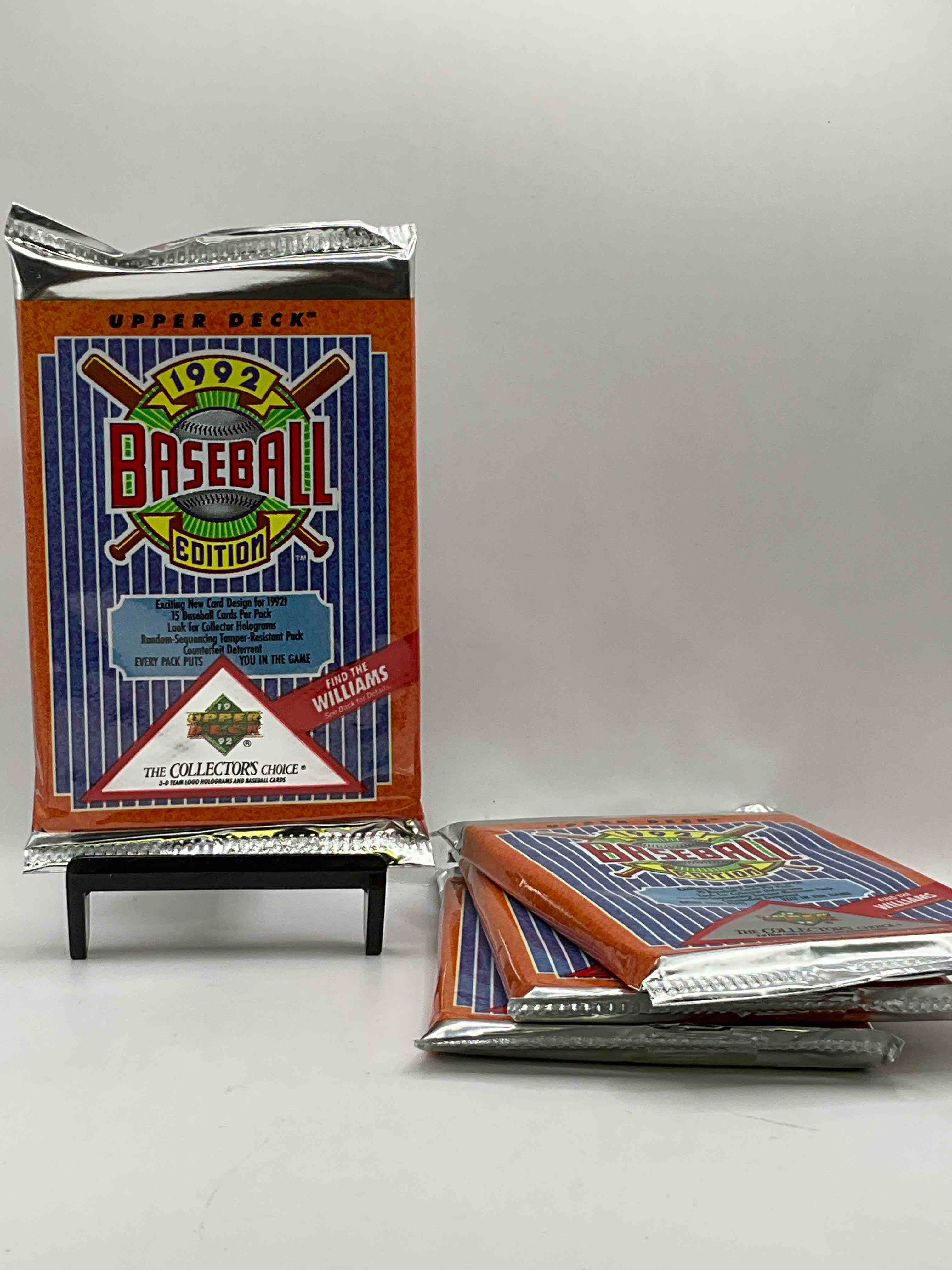 1992 Upper Deck Baseball Sealed Sports & Collectible Card Pack, Direct From Original Sealed Retail Case! Search For Ultra Rare & Valuable Ted Williams & Johnny Bench Signed Insert Cards As Well As Deion Sanders, Ken Griffey Jr., Nolan Ryan & So Much More!