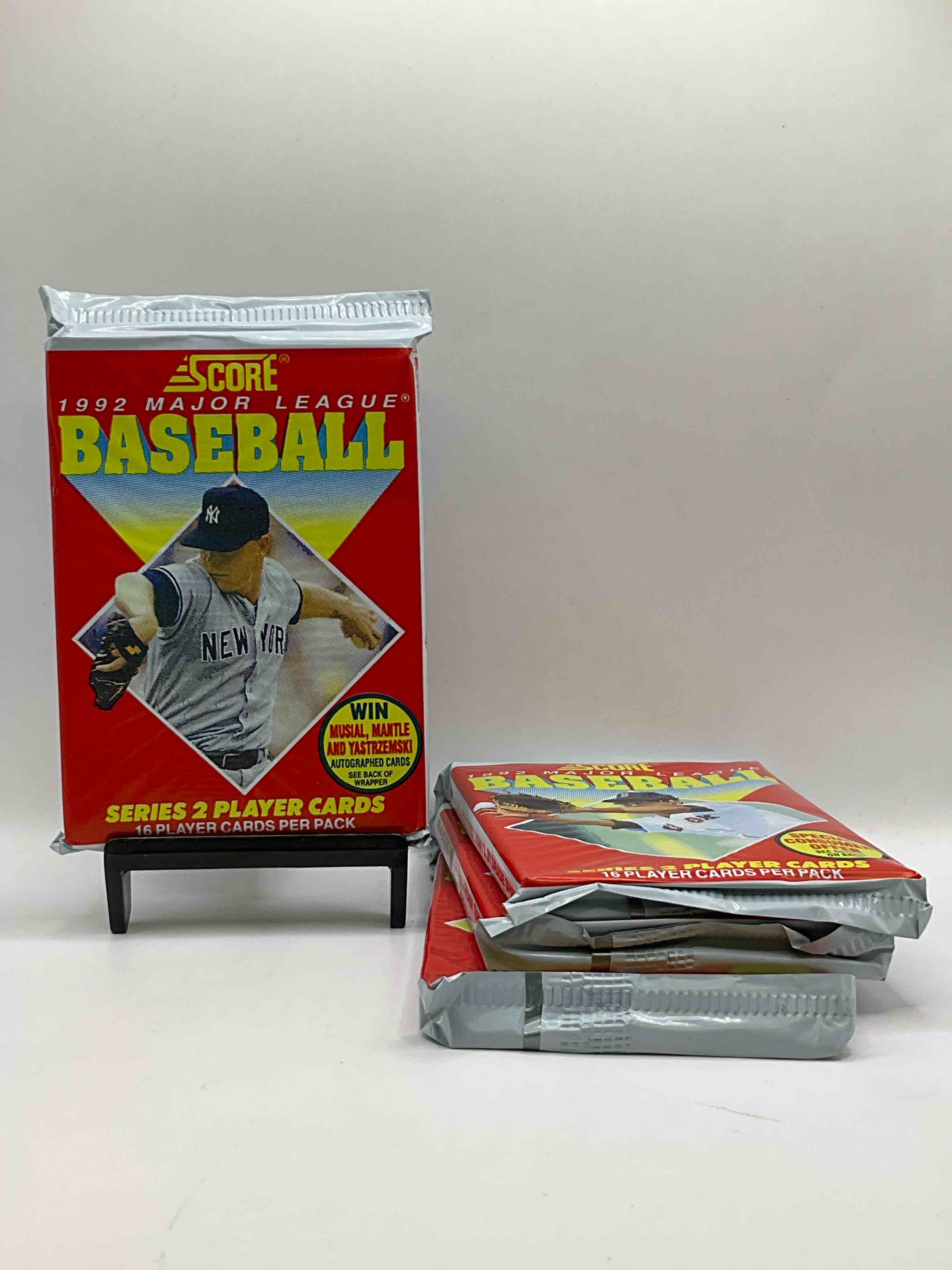 Mantle, Musial Or Yastrzemski Autograph!? 6,496 Randomly Inserted Signature Cards In The Packs From This Year Of Any Of These Players! 1992 Score Baseball Craziness! Series 2, See What You Get!