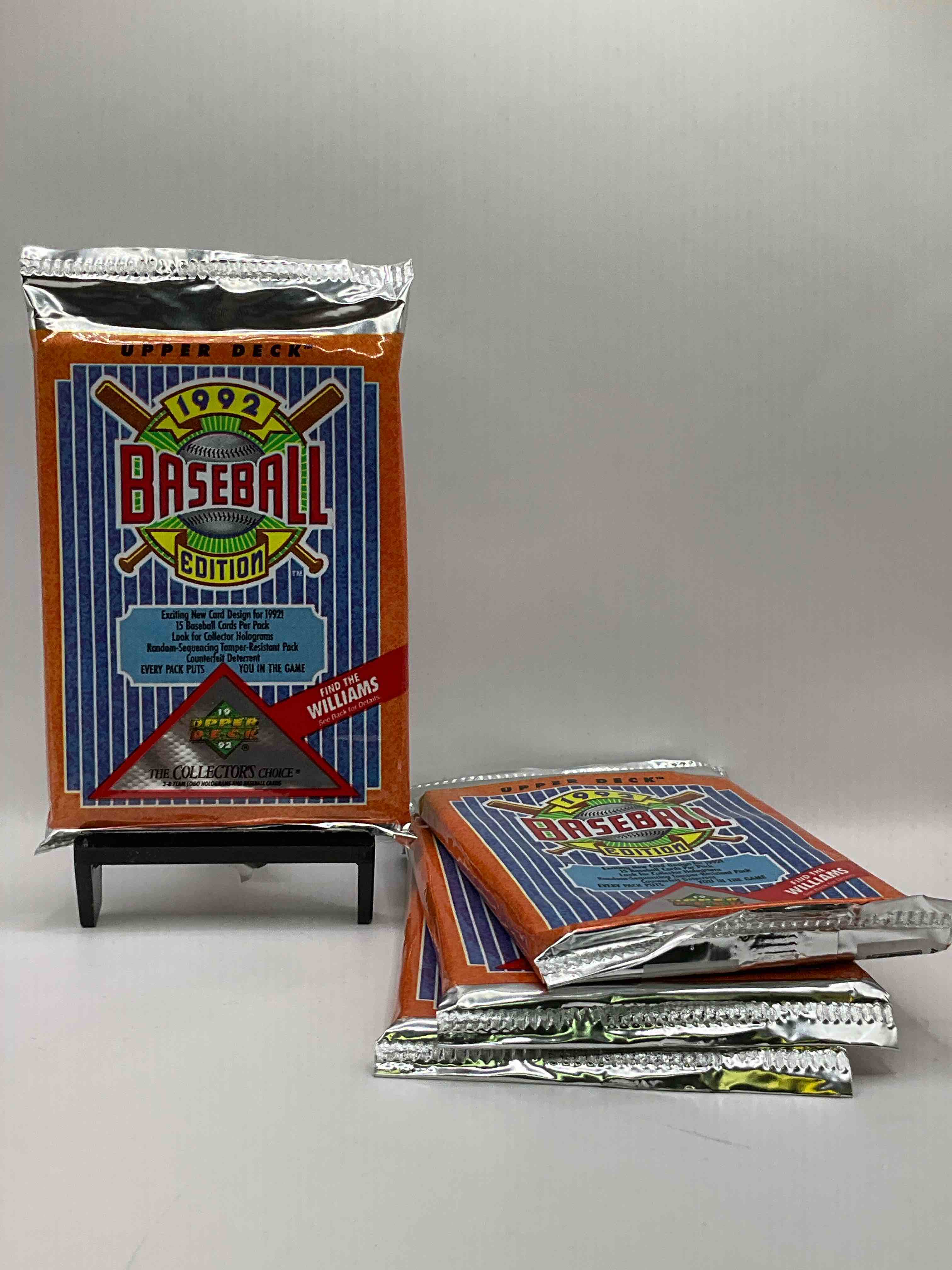1992 Upper Deck Baseball Sealed Sports & Collectible Card Pack, Direct From Original Sealed Retail Case! Search For Ultra Rare & Valuable Ted Williams & Johnny Bench Signed Insert Cards As Well As Deion Sanders, Ken Griffey Jr., Nolan Ryan & So Much More!