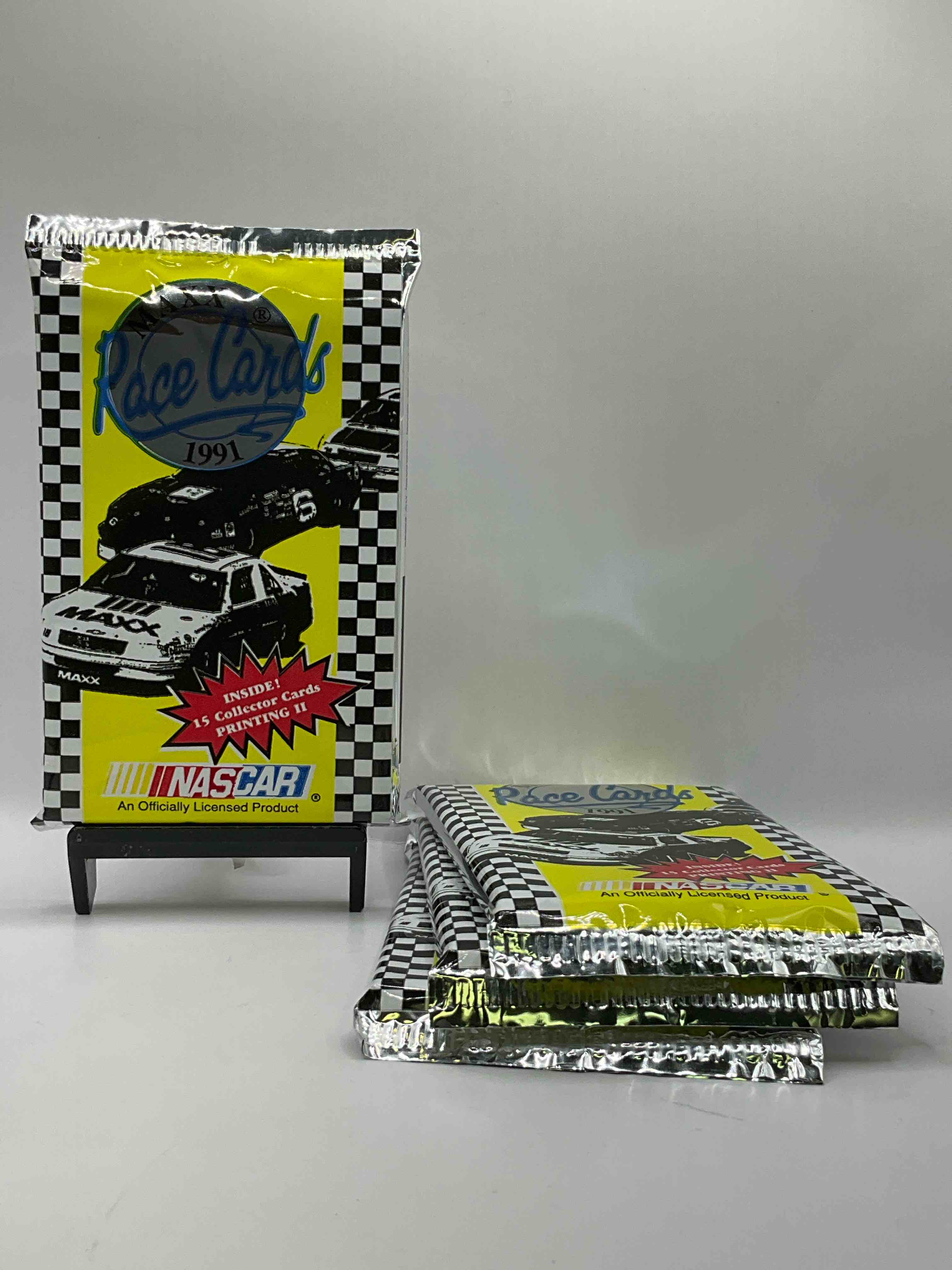 MAXX NASCAR 1991 Race Cards! 15 Collector Cards Per Pack! These Cards Are Loved By Collectors, Get Your Hands On Them Now!