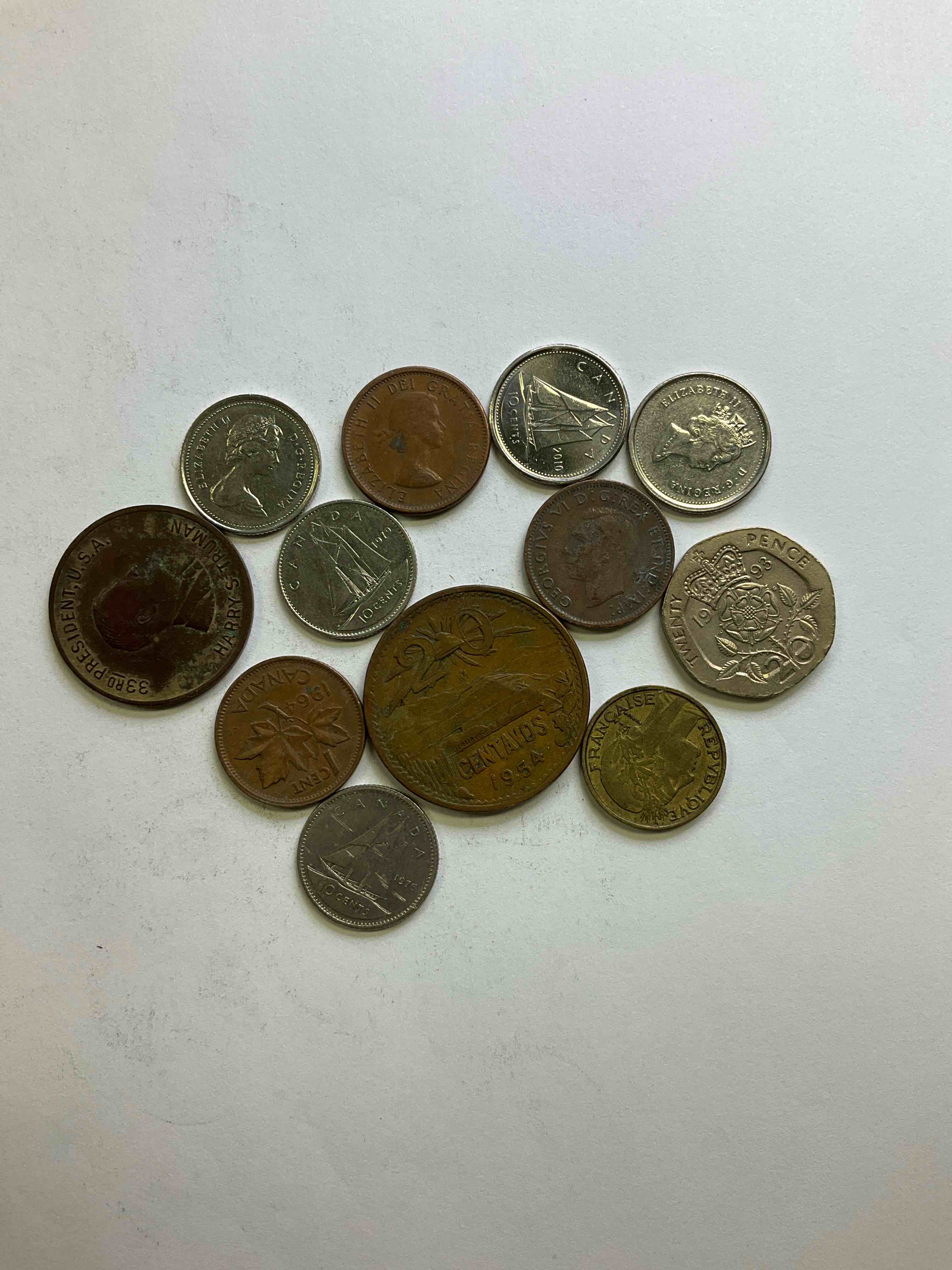 World Coins, Antique & Vintage! Each Lot Is Unique! Many Different Years, Countries, Sizes & Exotic Places. This Cool Collection Of Antique Coins From Around The World Is Loads Of Fun! Have Fun Identifying Each Coin & Country As A Great Educational Tool! A Great Investment Too!