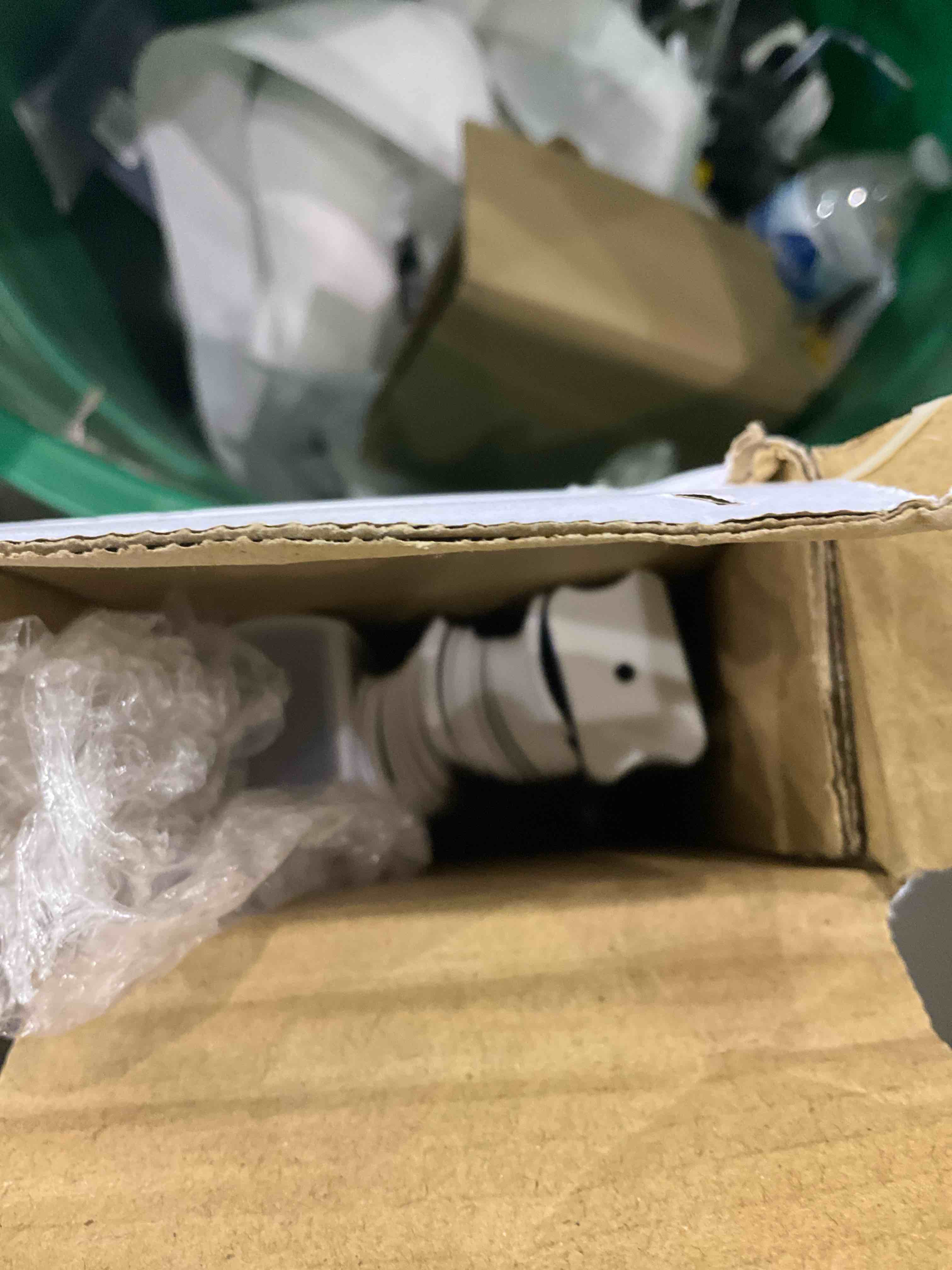 Condition photo showing As Is for vinyl mini blinds