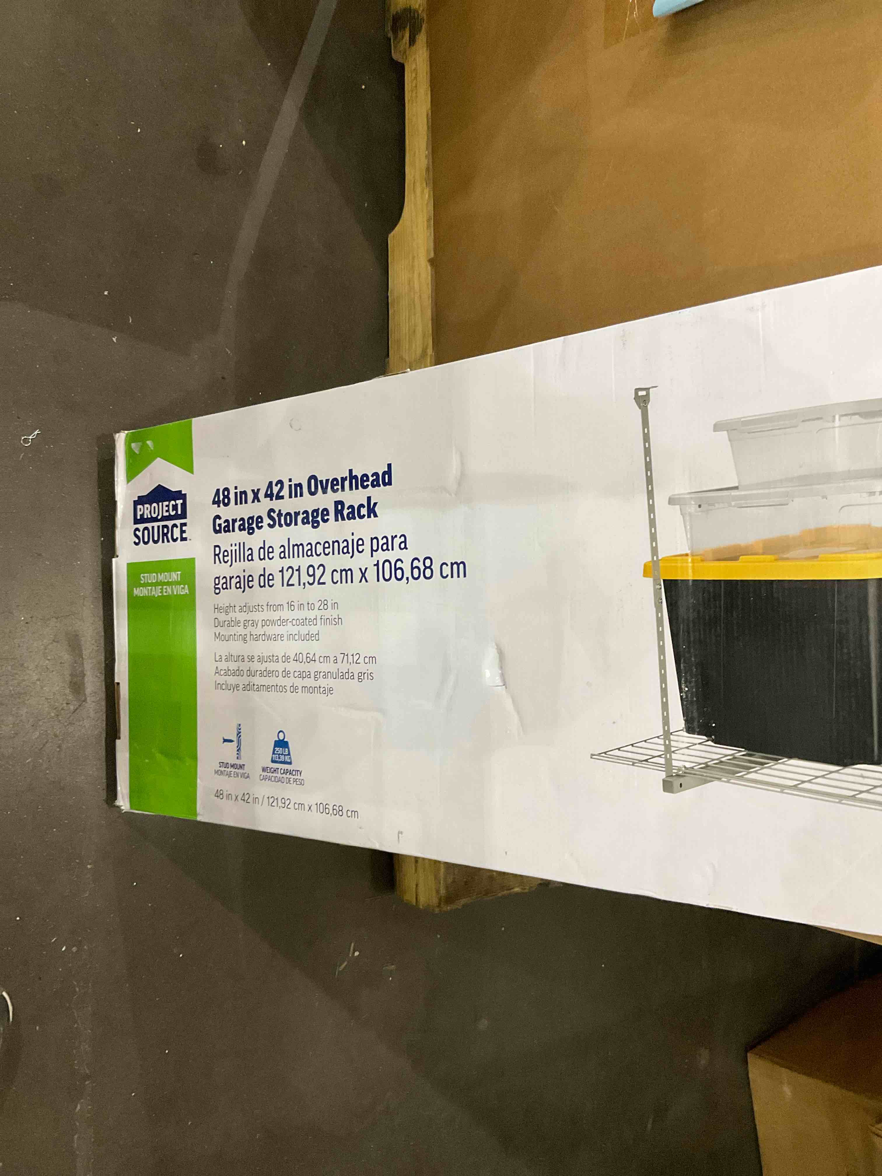 overhead garage storage rack