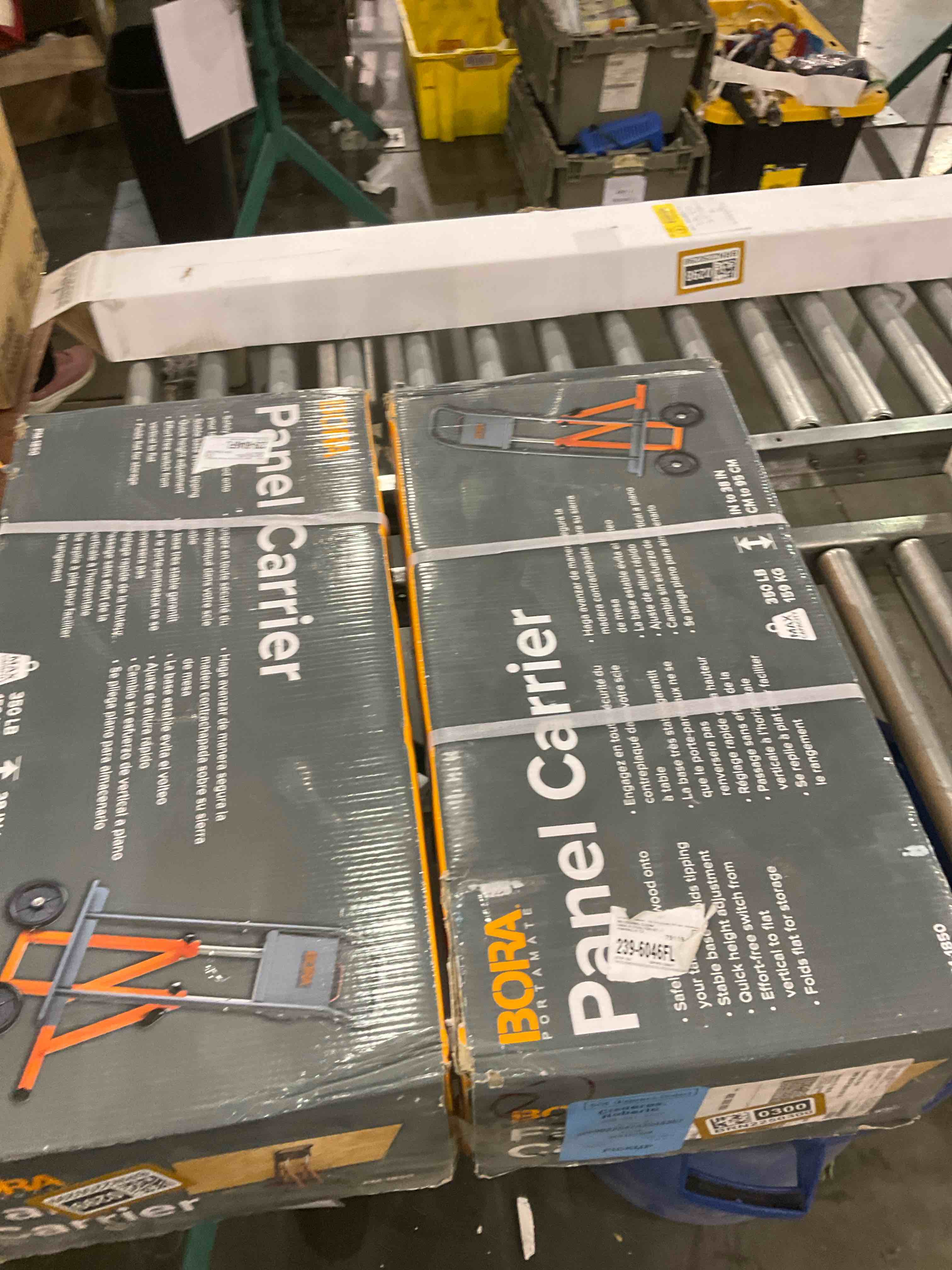 BORA Next Gen Panel Carrier, Panel Dolly and Table Saw Feed Stand That Adjusts from 28” to 38” H, PM-1850