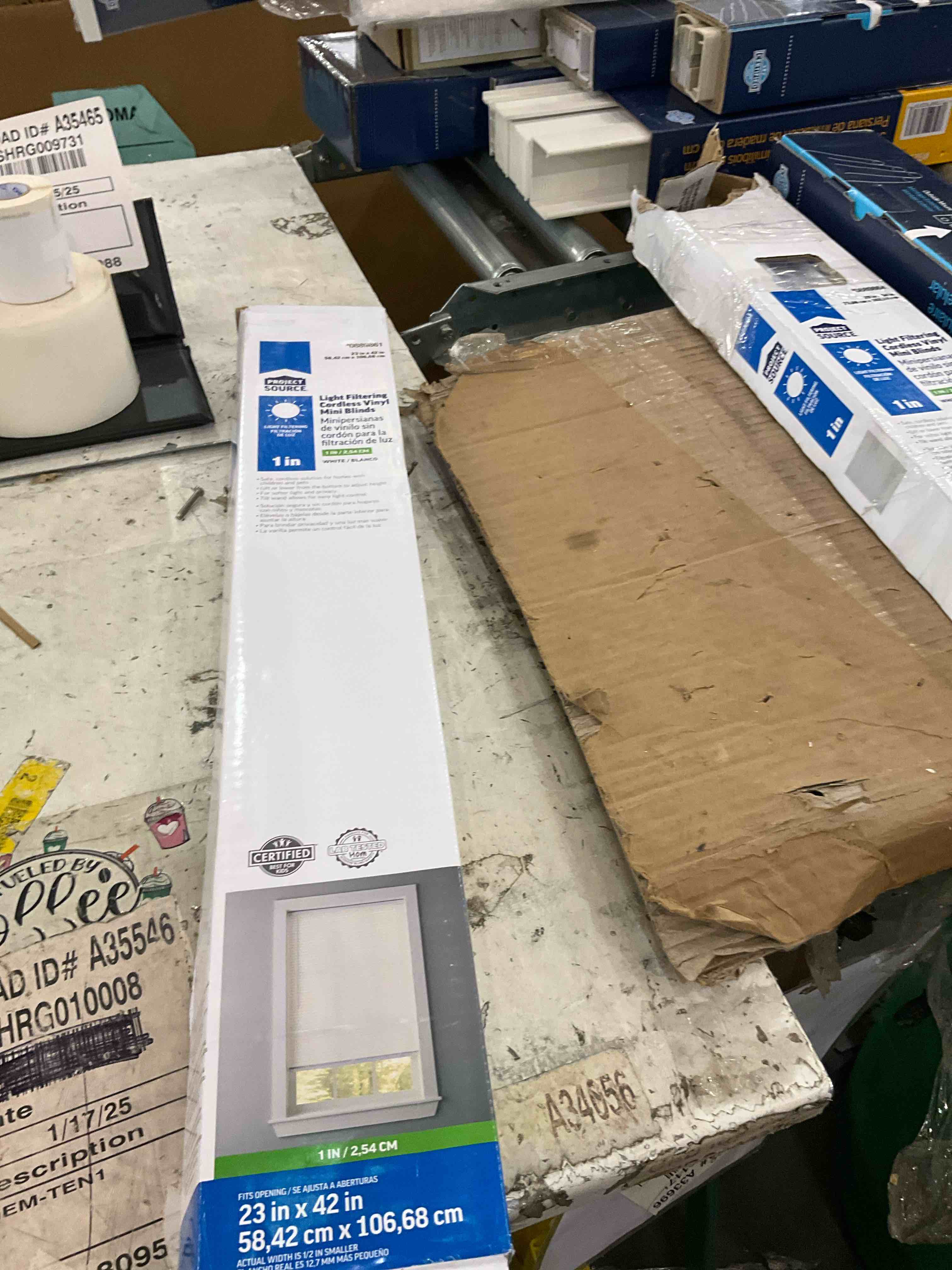 project source light filtering cordless vinyl mini blinds 