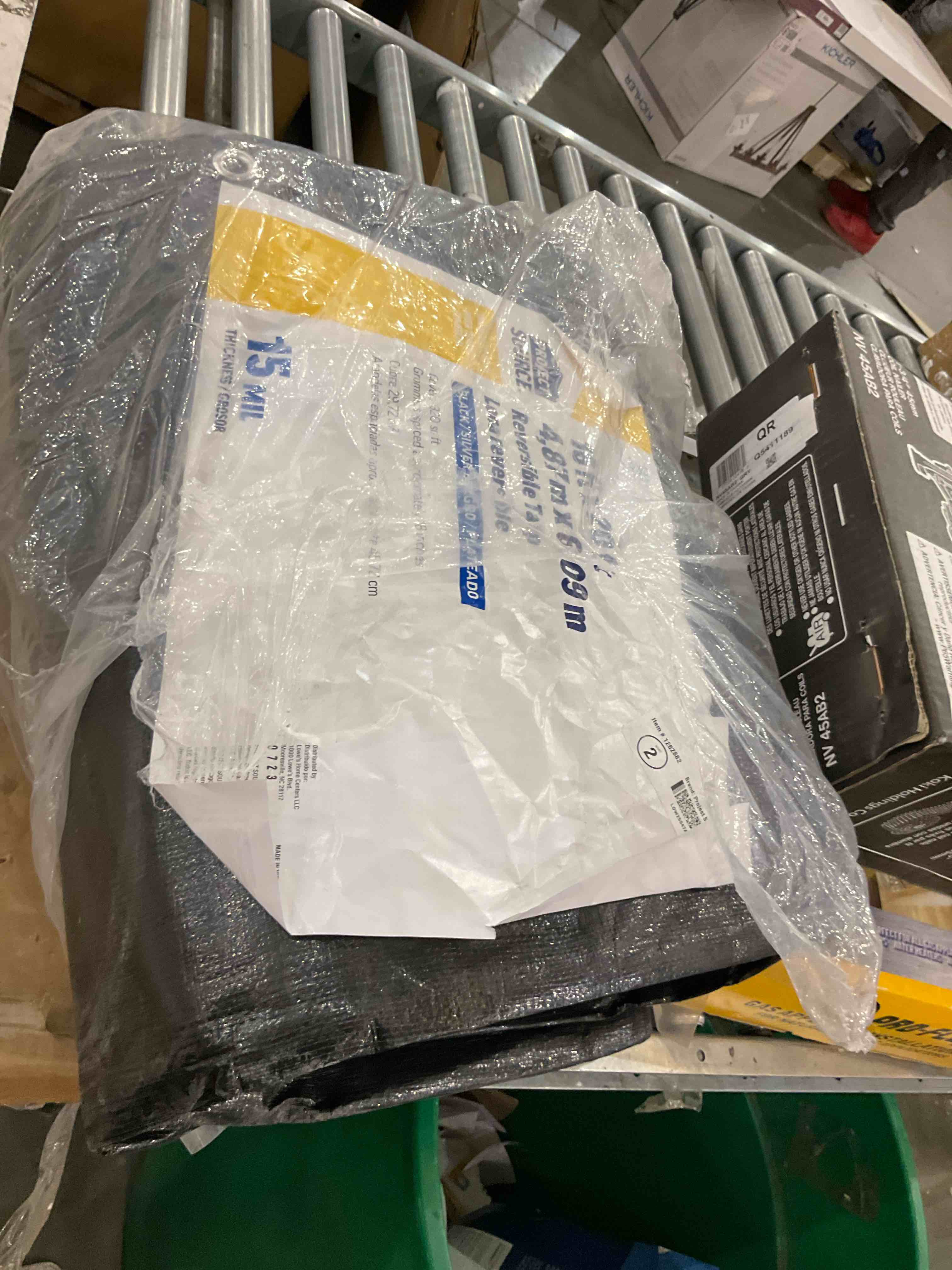 project source reversible tarp black silver 