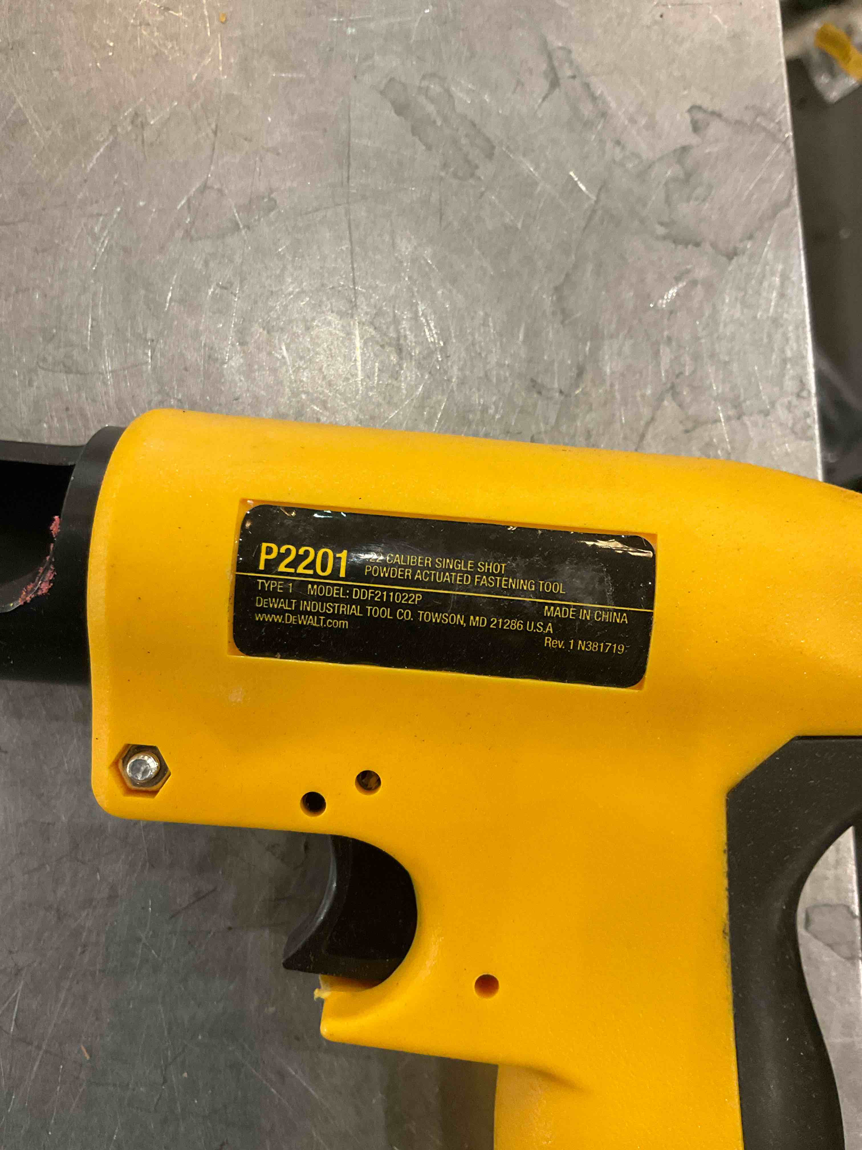 Dewalt Single Shot Powder Actuated Trigger Tool