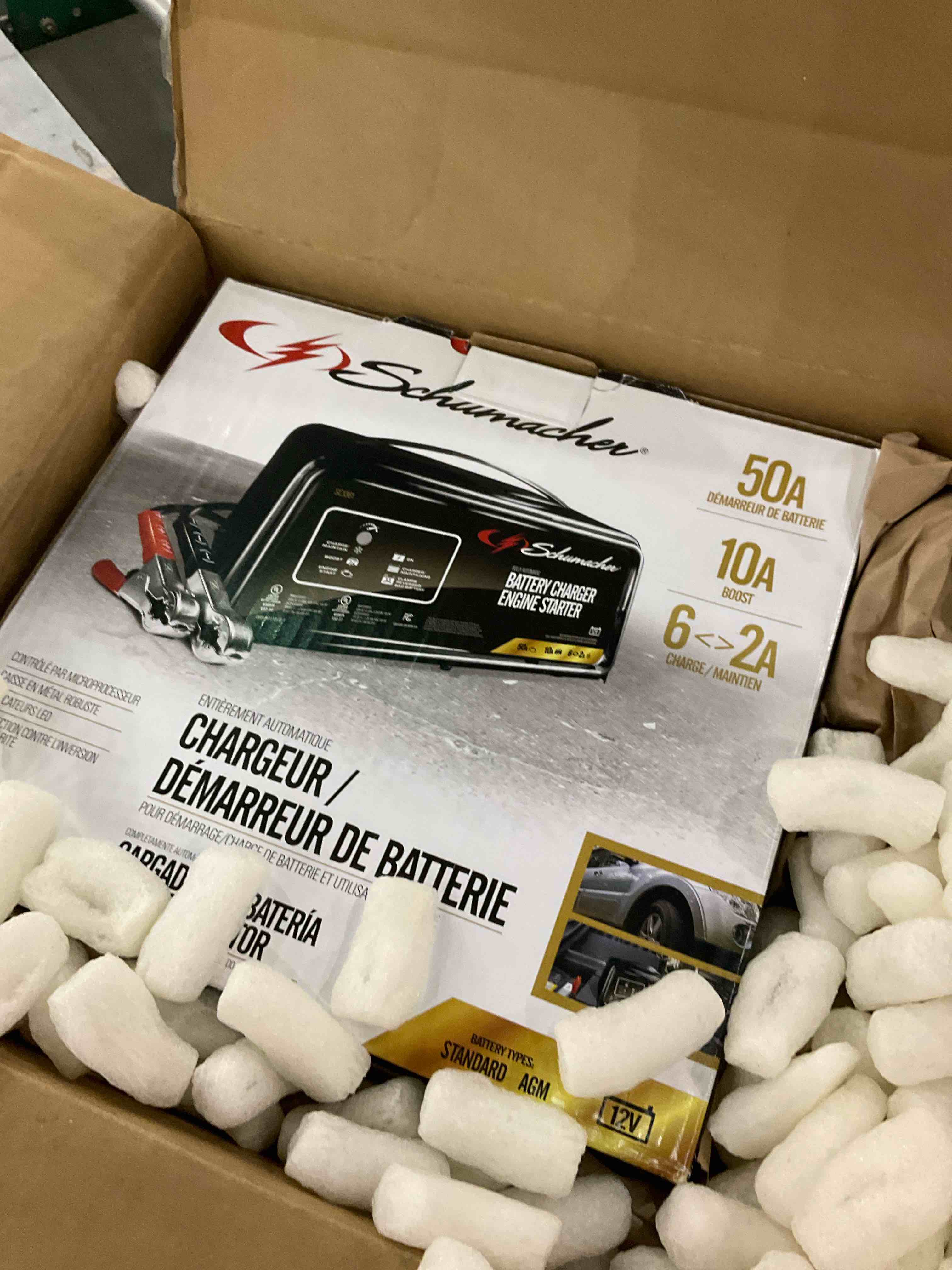 chargeur. demarreur de batterie 10a boost 6/2acharge